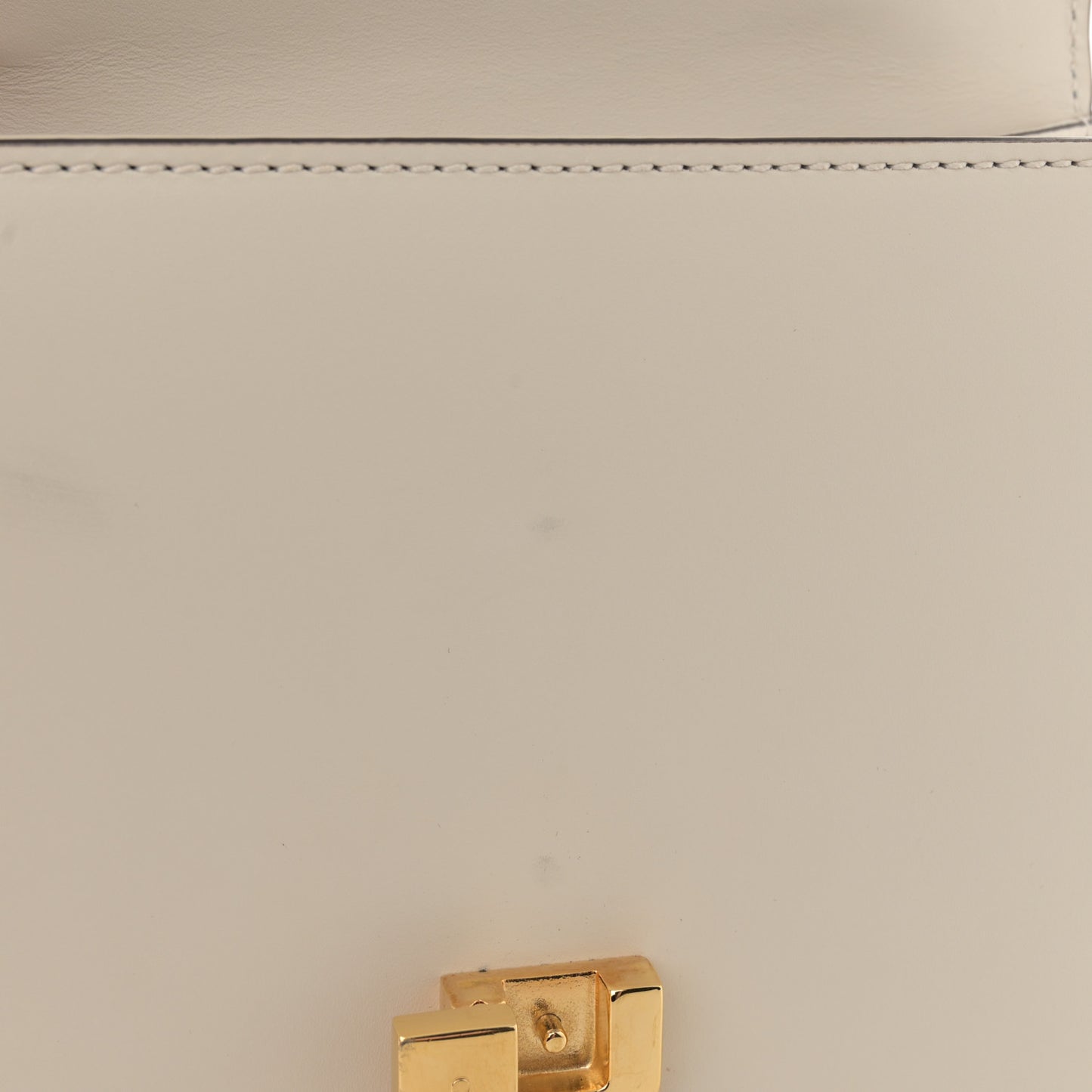 Calfskin Mini Sylvie Chain Shoulder Bag White