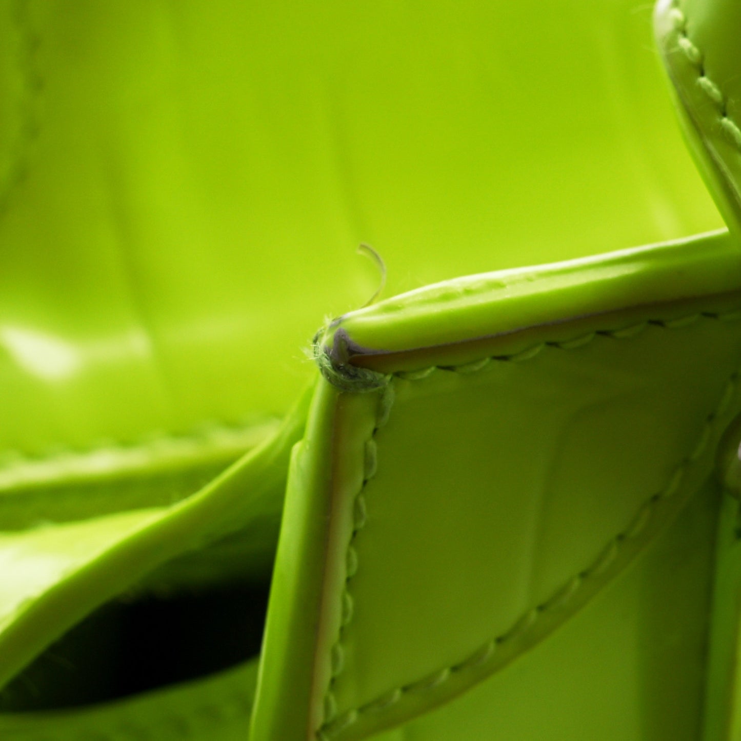 Semi Shiny Calfskin Crocodile Embossed Neo Classic Silver Hardware Mini City Fluo Yellow