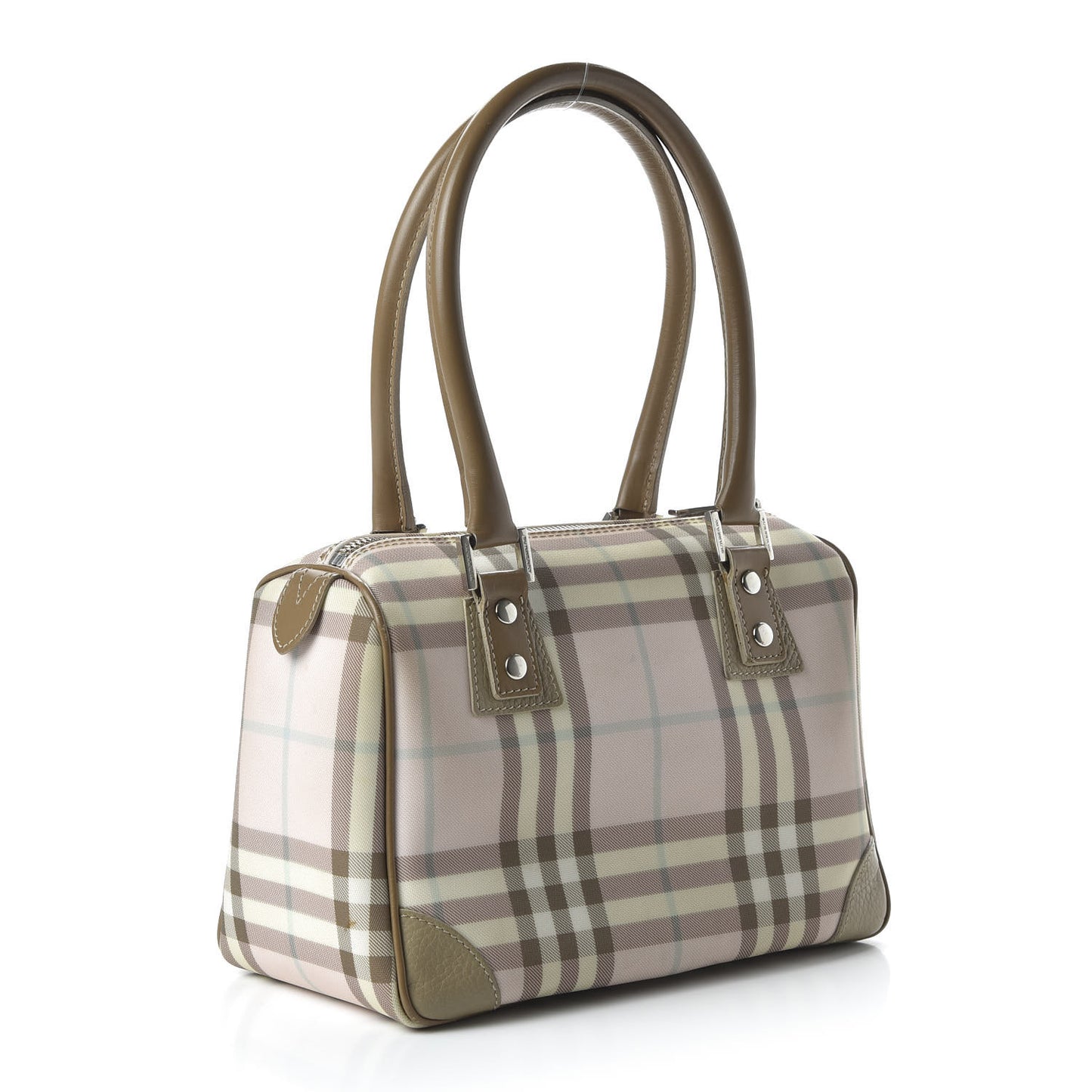 Candy Check Small Tote Pink