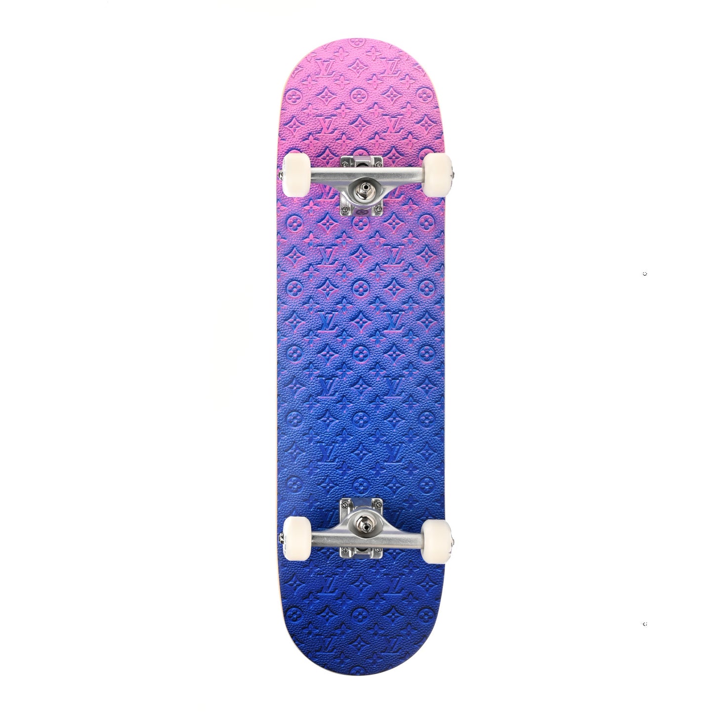 Monogram Illusion Wood Skateboard Multicolor