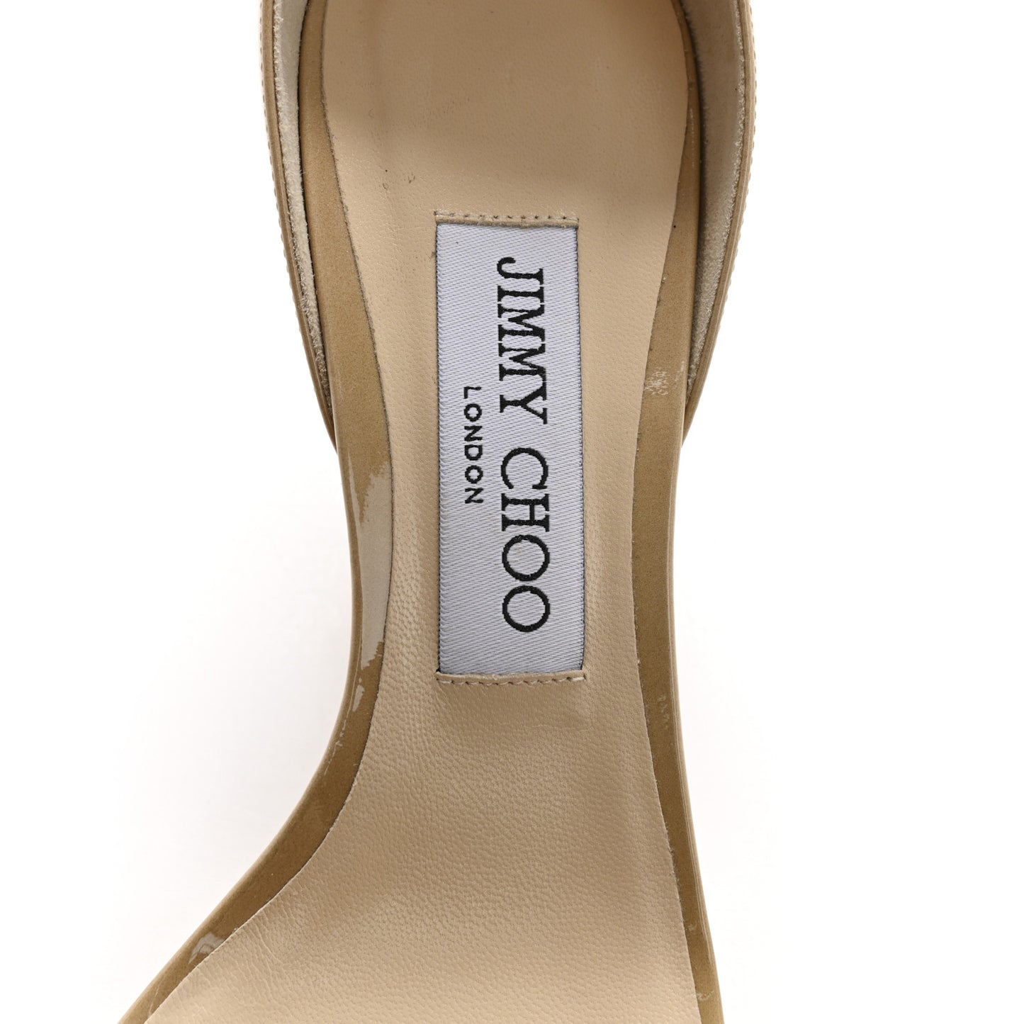Patent Calfskin Edina Sandals 37 Nude