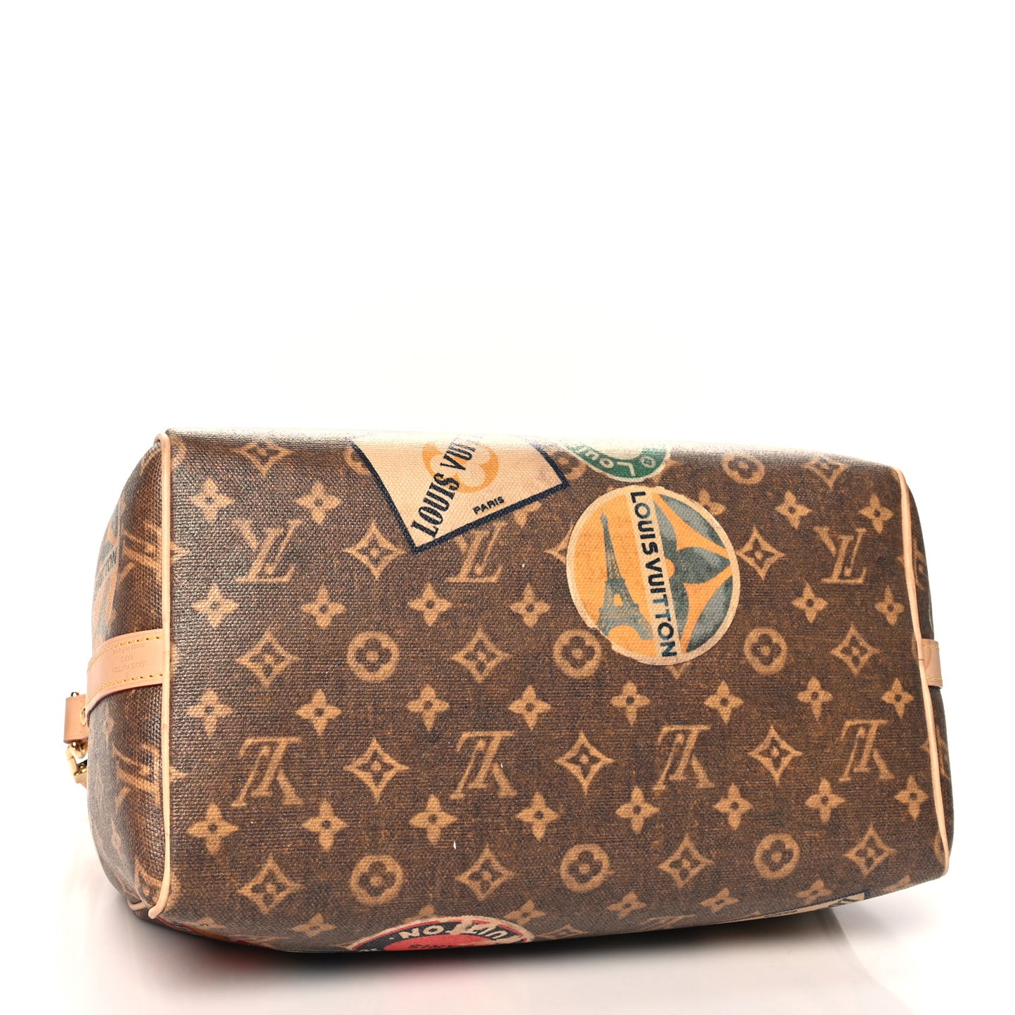 Monogram Hotel Labels Speedy Bandouliere 30