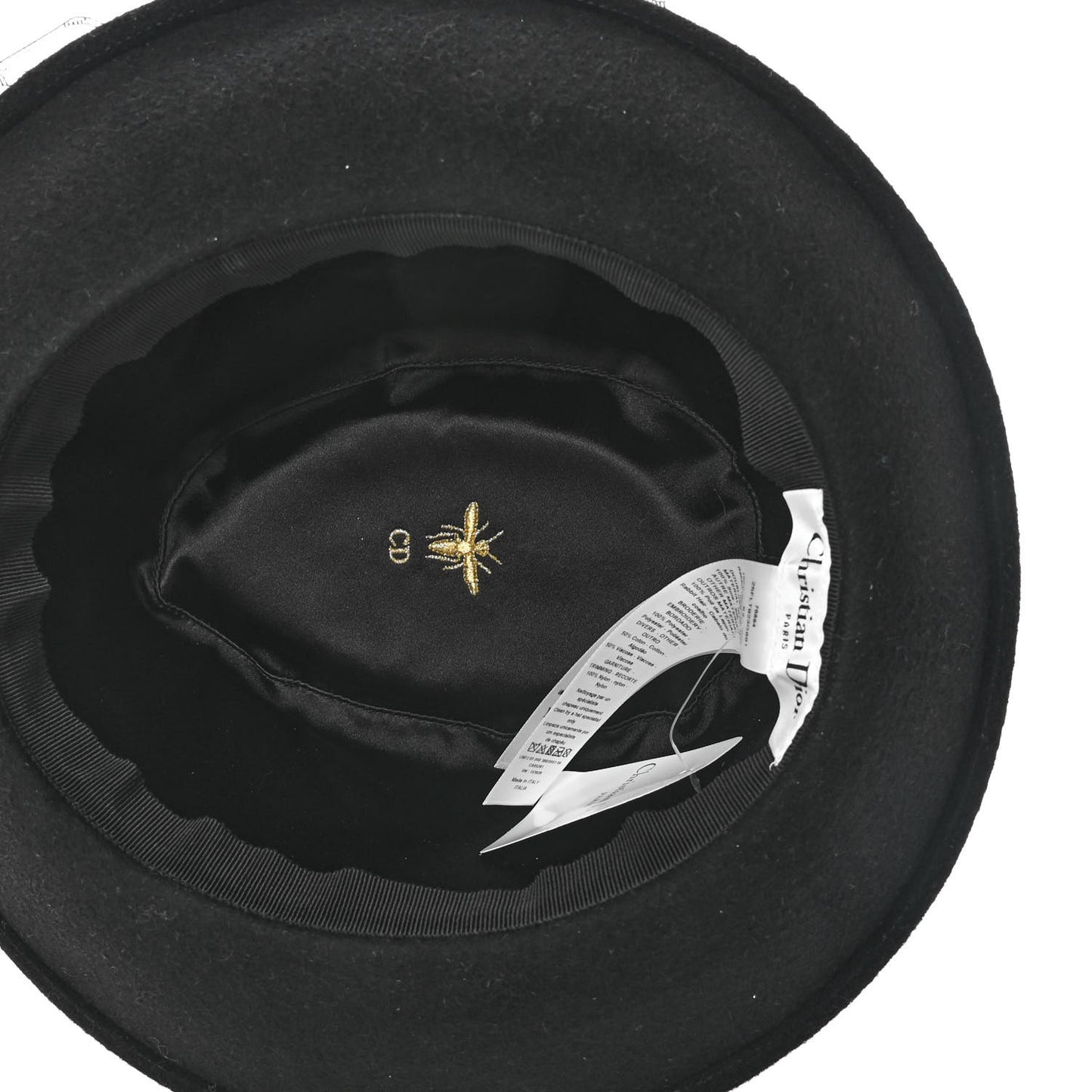 Rabbit Felt Veil Hat 57 Black