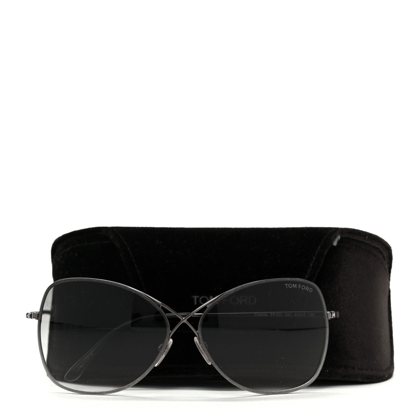 Colette Butterfly Sunglasses TF250 Gunmetal