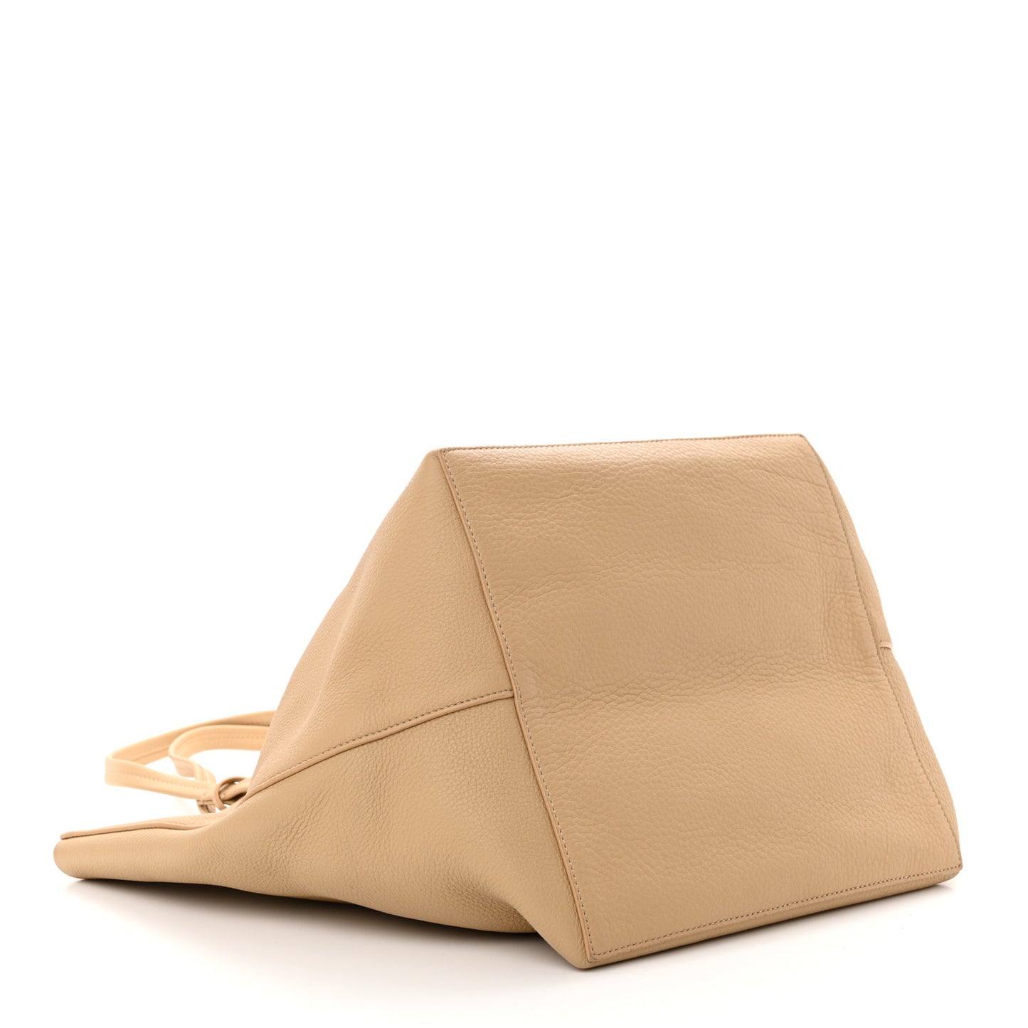 Grained Calfskin Park Tote Three Beige