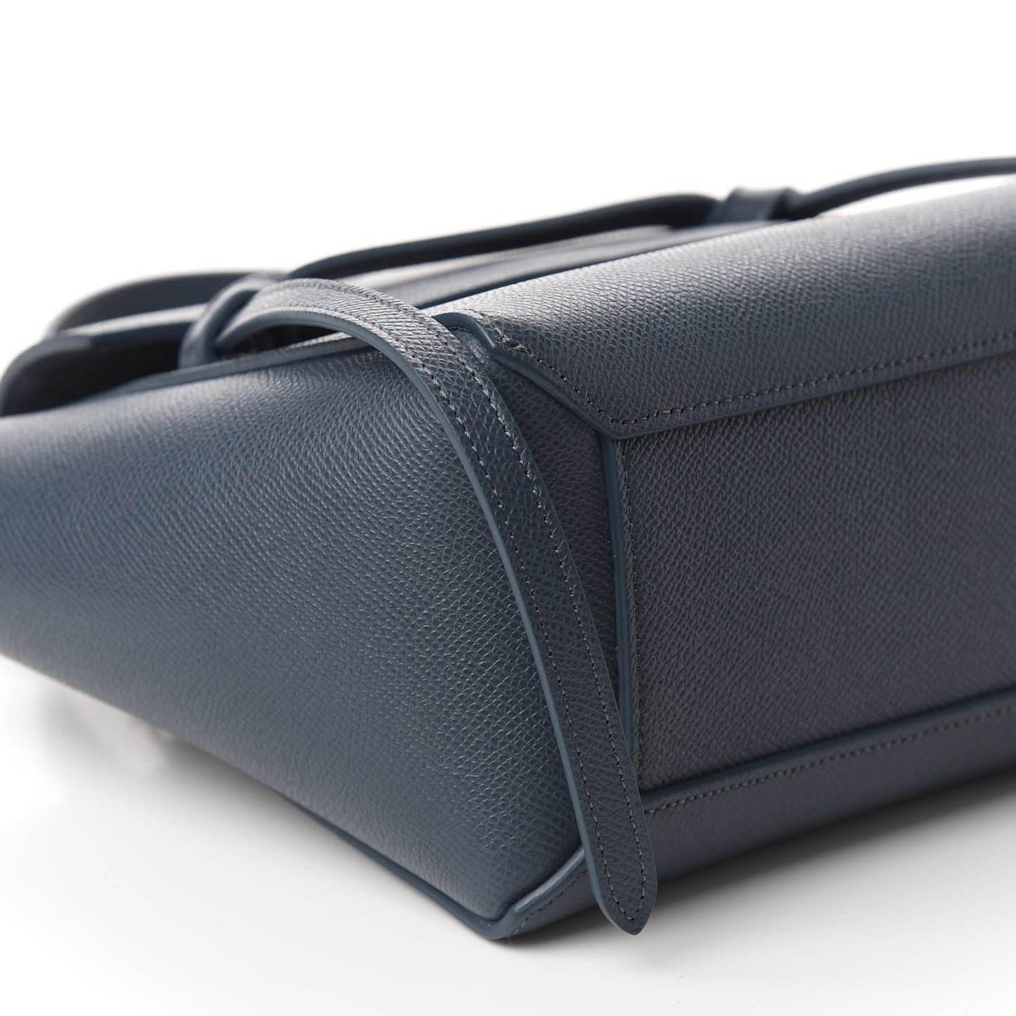 Grained Calfskin Nano Belt Bag Abyss Blue