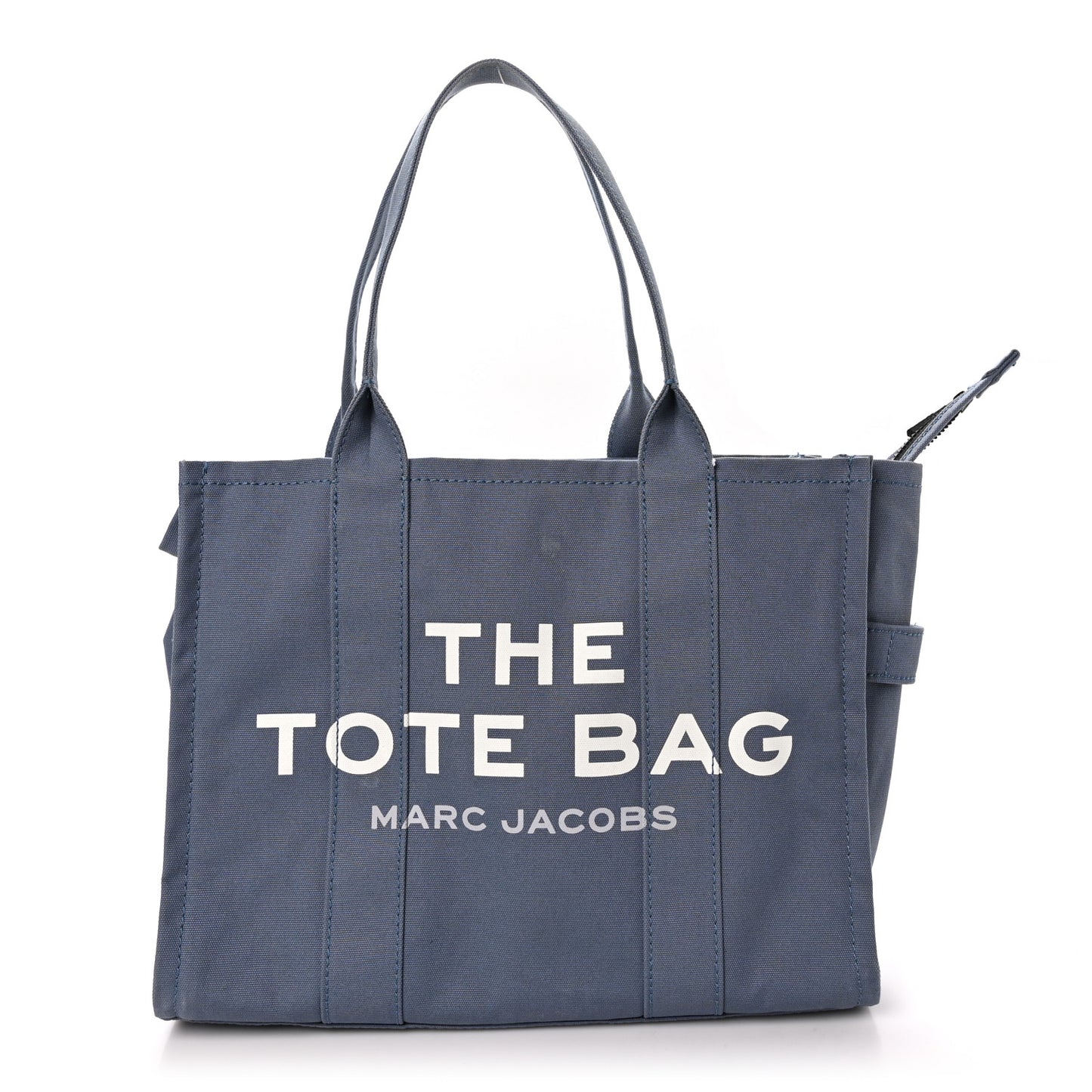 Cotton Canvas The Traveler Tote Bag Blue