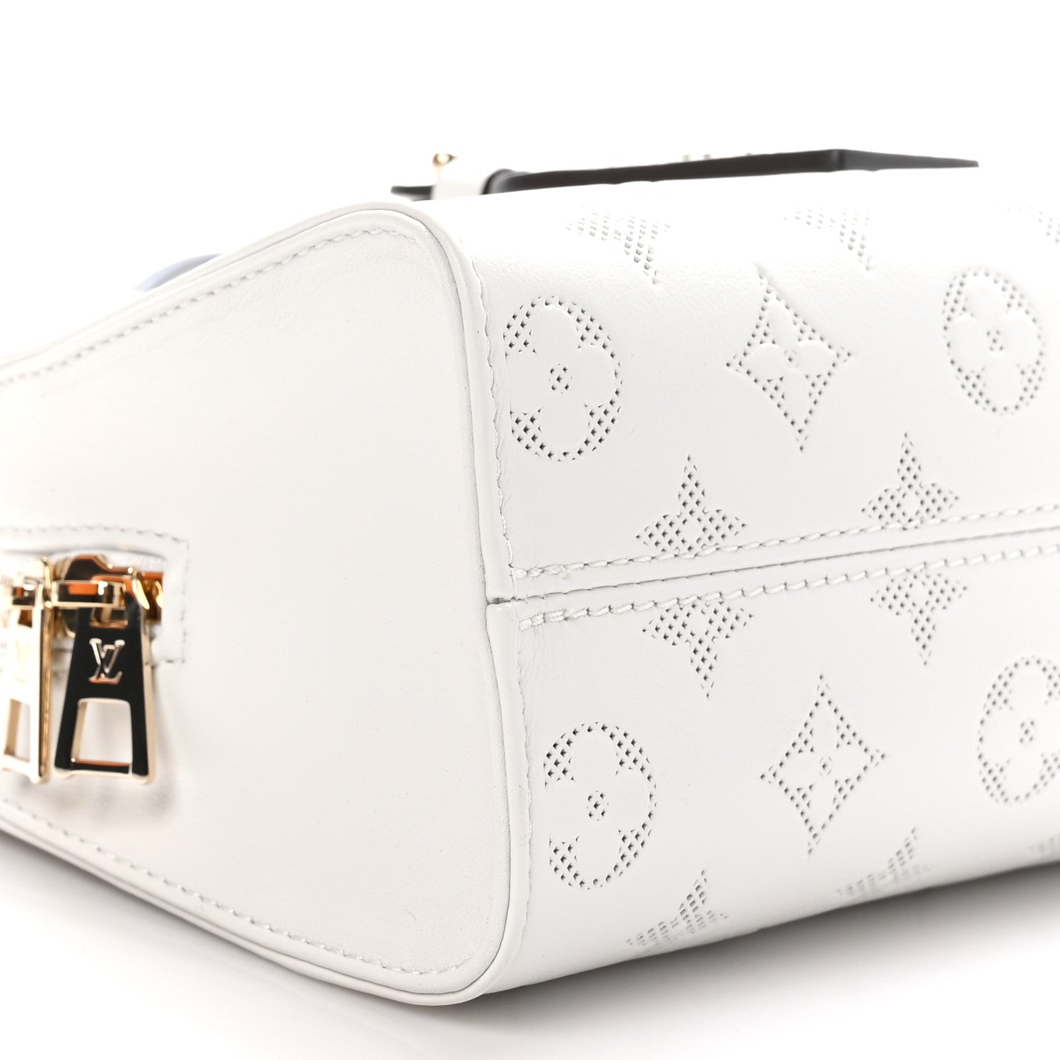 Louis Vuitton Calfskin Embossed Monogram OnTheGo East West White 8 of 10