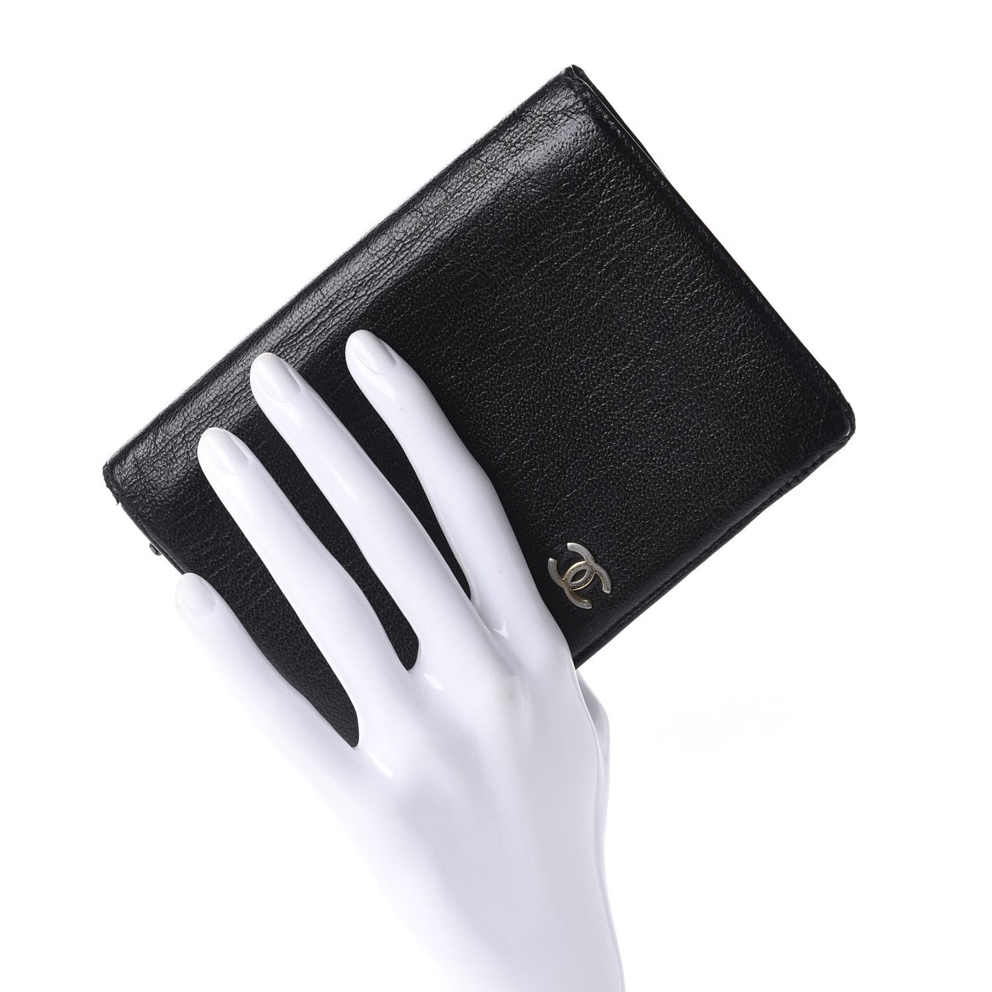 Goatskin CC Bi-Fold Wallet Black
