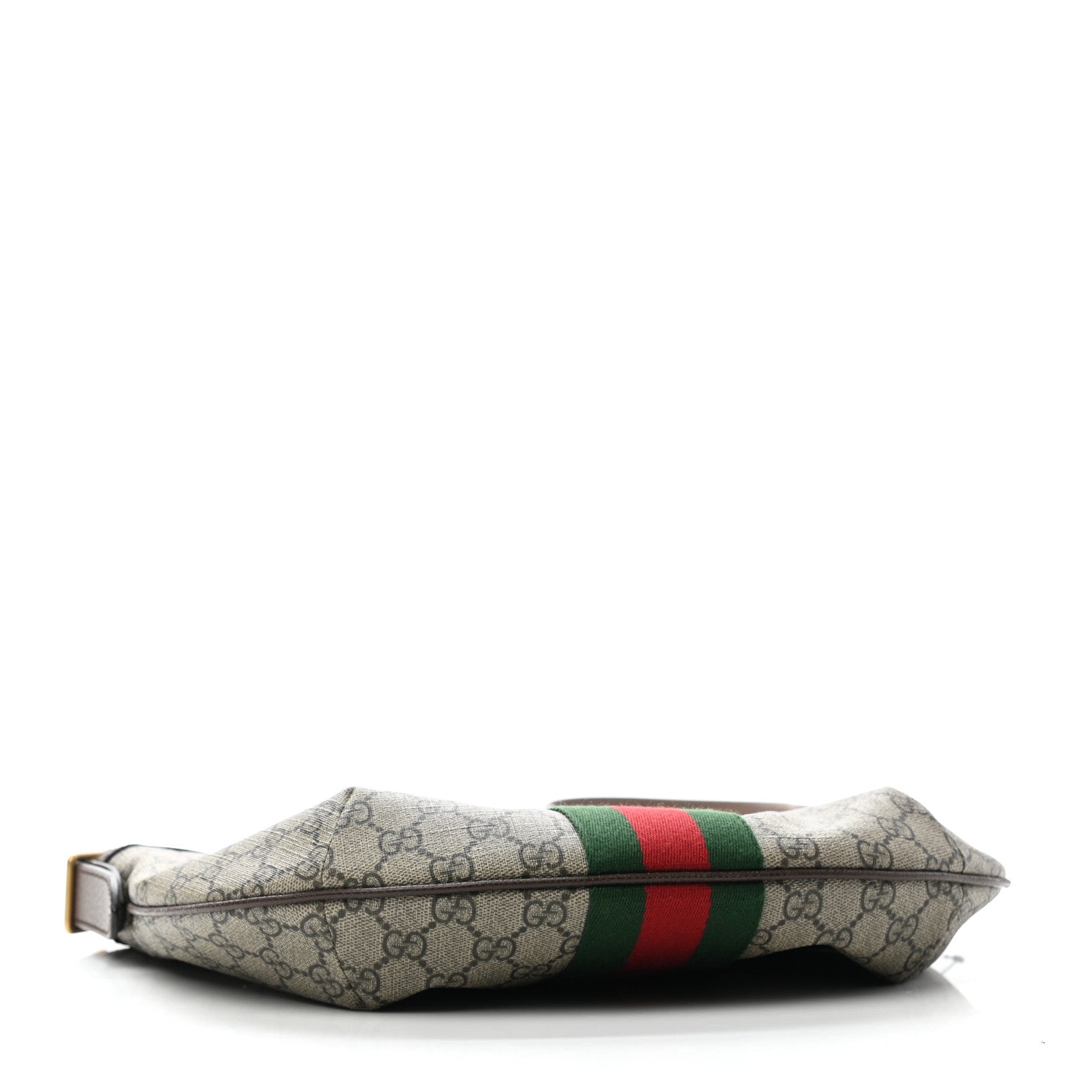 Gucci GG Supreme Monogram Web Small Ophidia Half Moon Hobo Brown 4 of 12