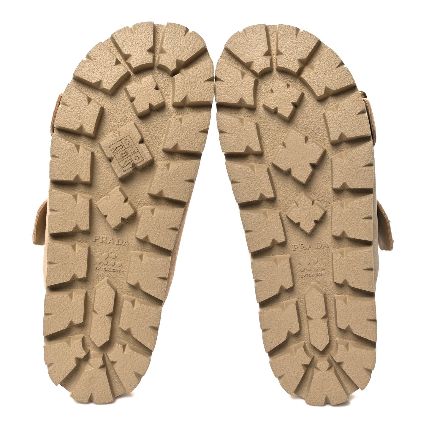Suede Buckle Slide Sandals 39.5 Ecru