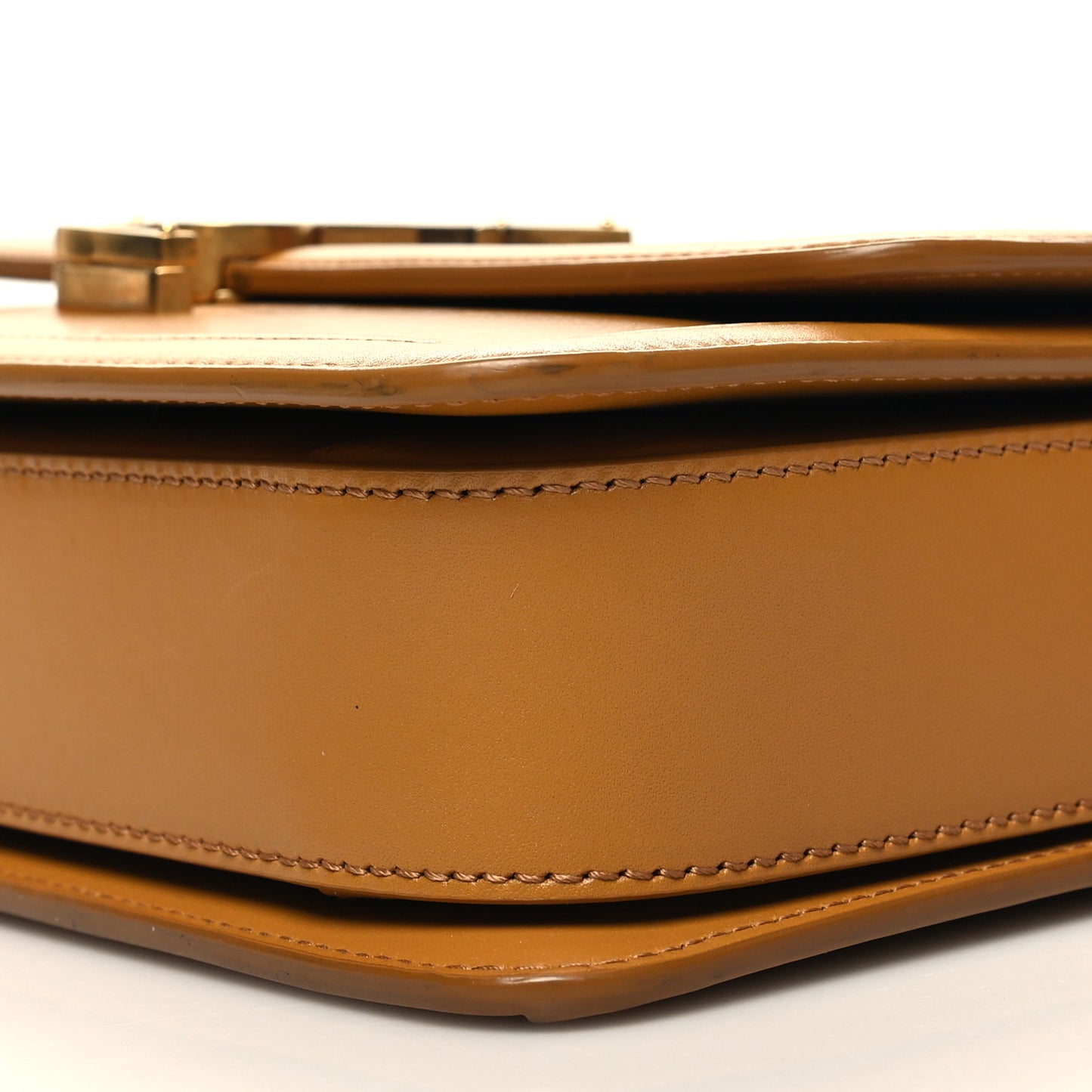 Box Calfskin Monogram Medium Solferino Satchel Mustard