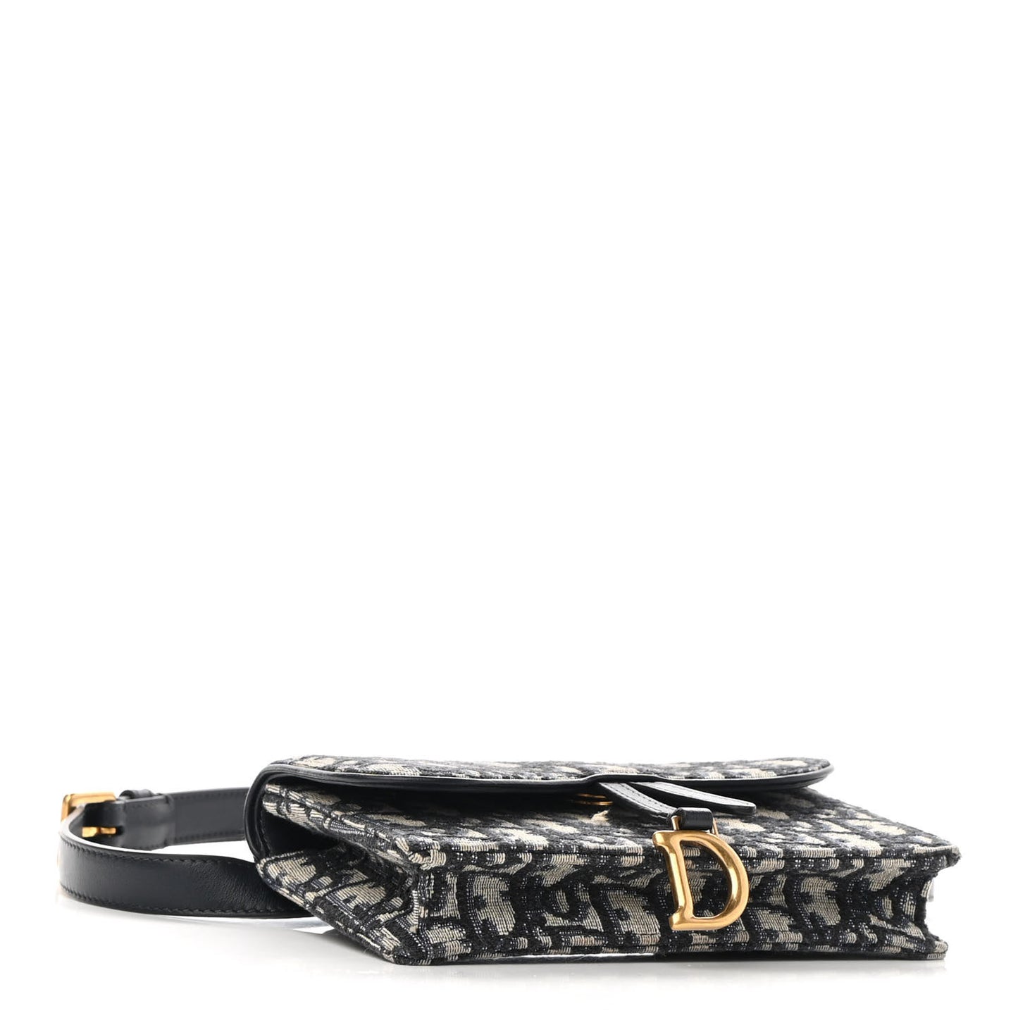 Oblique Saddle Belt Bag Blue