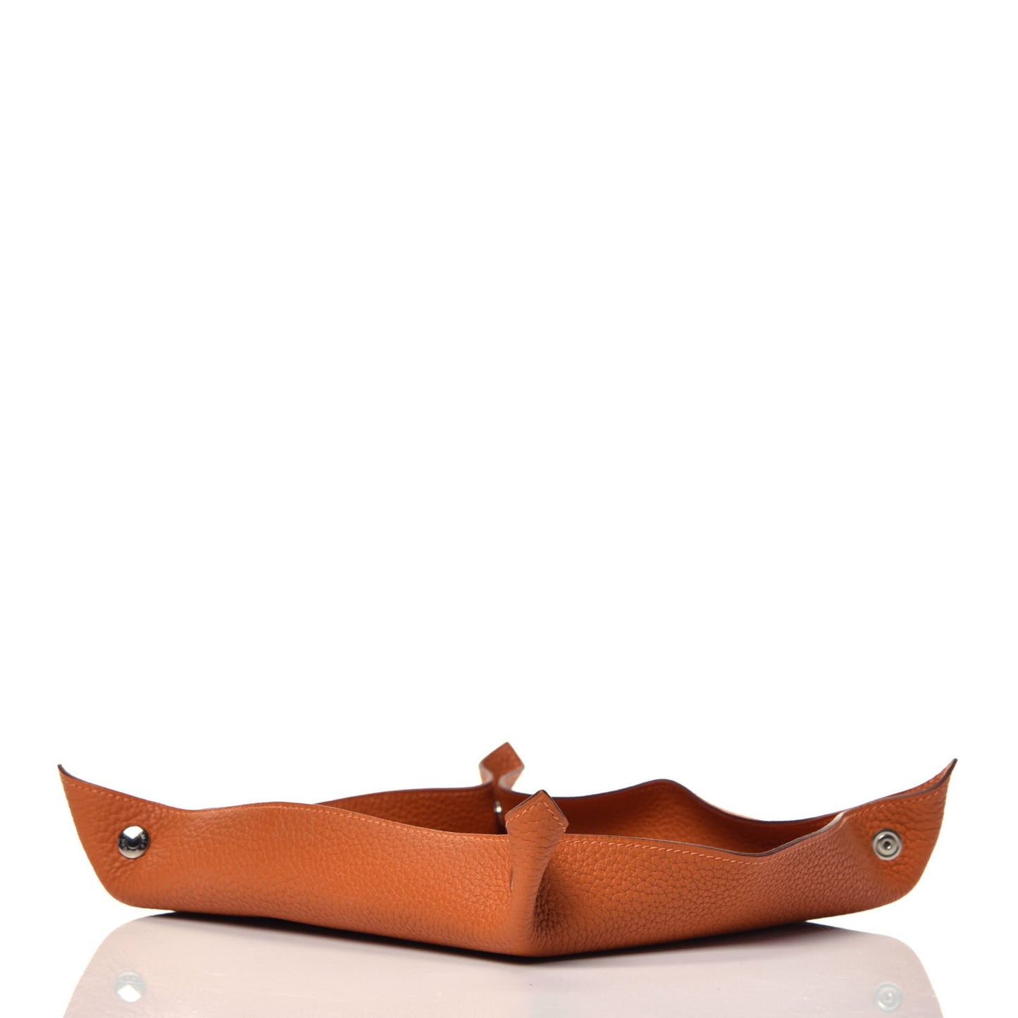 Taurillon Clemence Mises et Relances Change Tray Orange