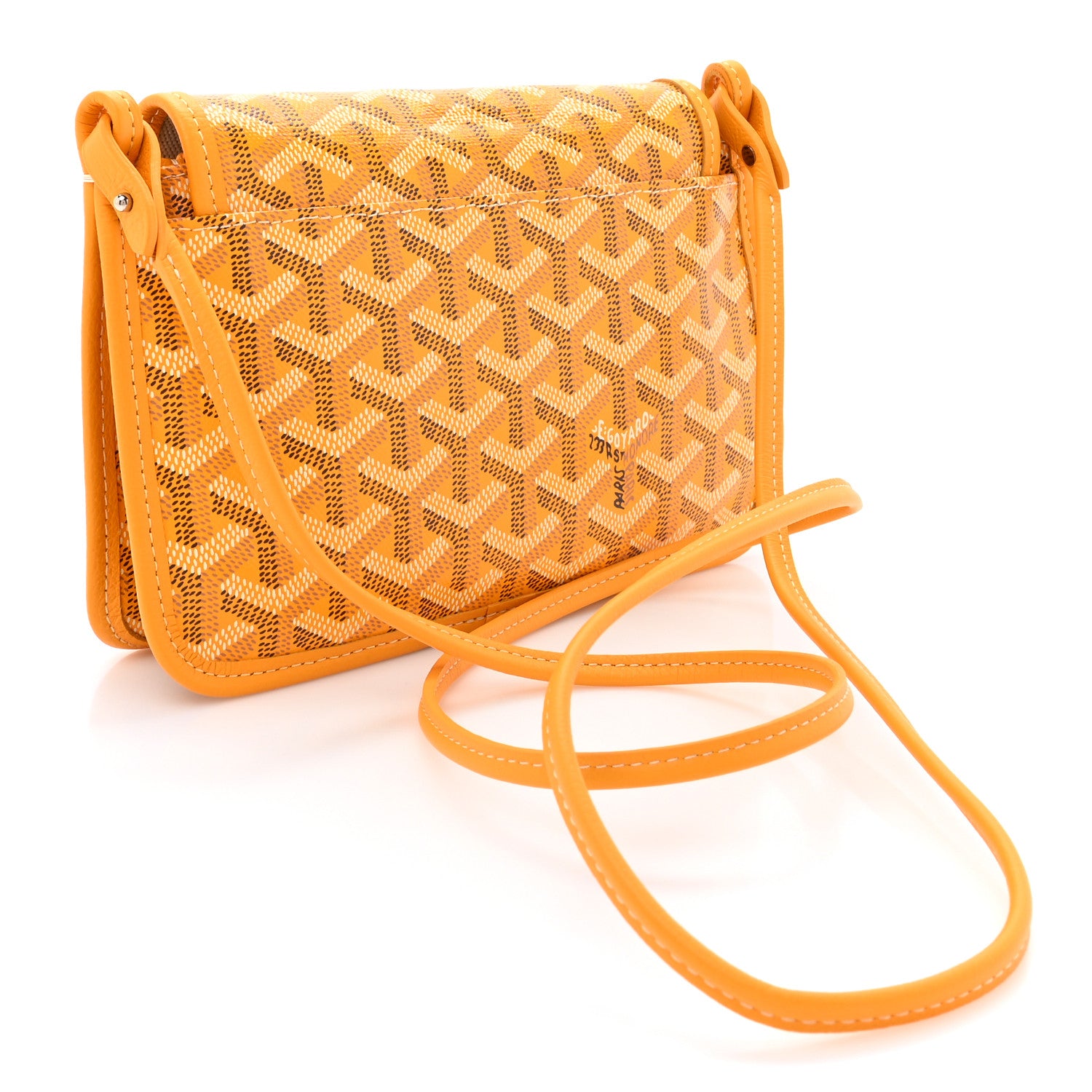 Goyard Goyardine Plumet Wallet Clutch Yellow 3 of 9