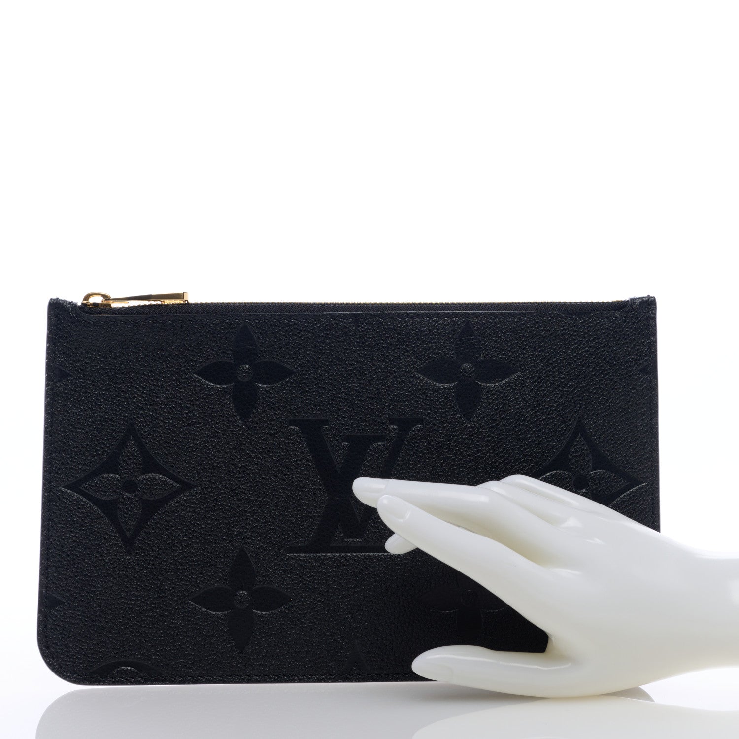 Louis Vuitton Empreinte Monogram Giant Neverfull MM Pochette Black 2 of 5