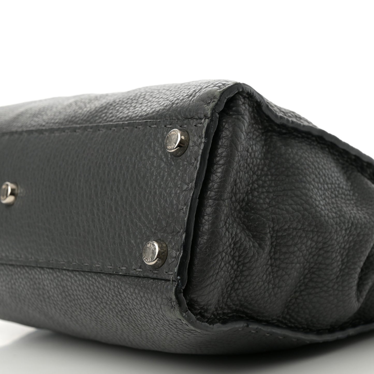 Cuoio Romano Selleria Bi-Color Medium Peekaboo Iconic Satchel Asfalto Latte