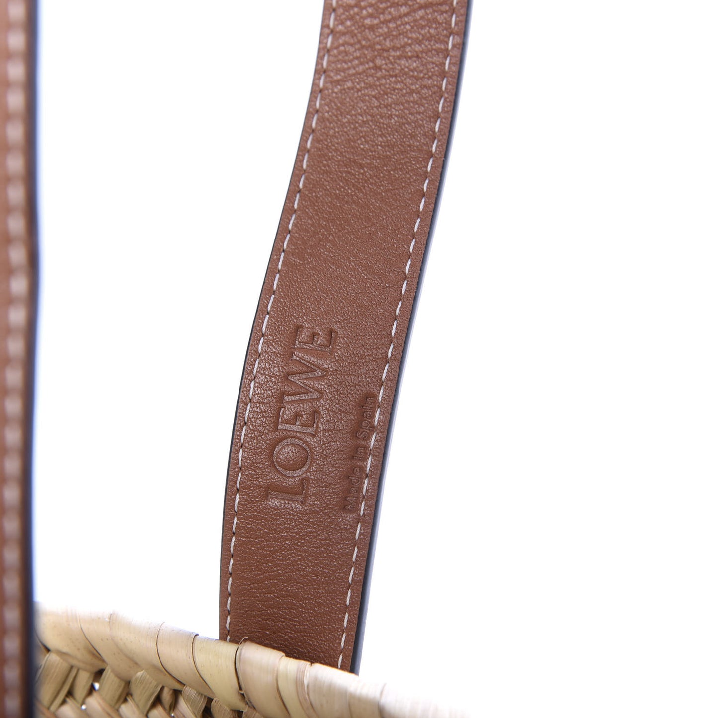 Raffia Small Basket Tote Bag Natural Tan
