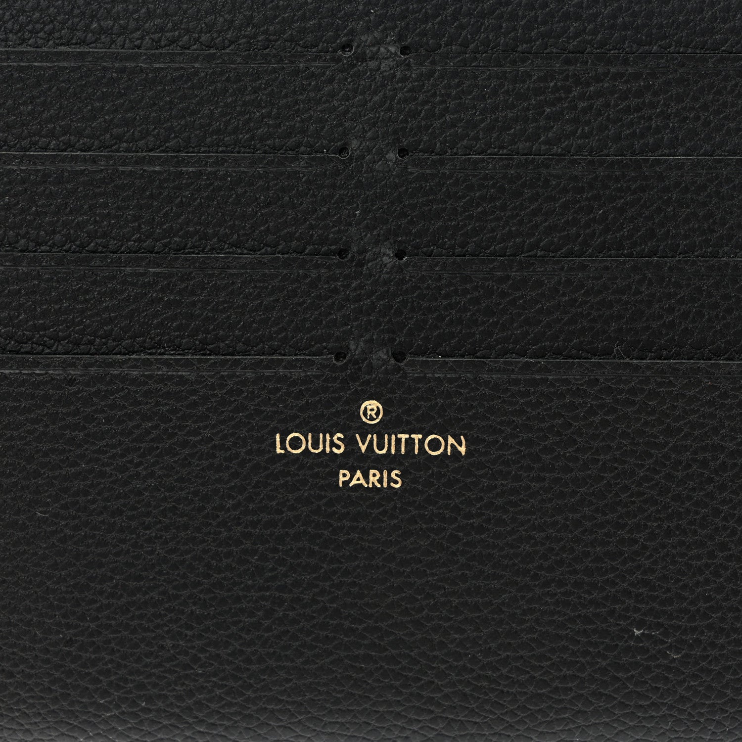 Louis Vuitton Calfskin Felicie Chain Wallet Card Holder Insert Black 6 of 8