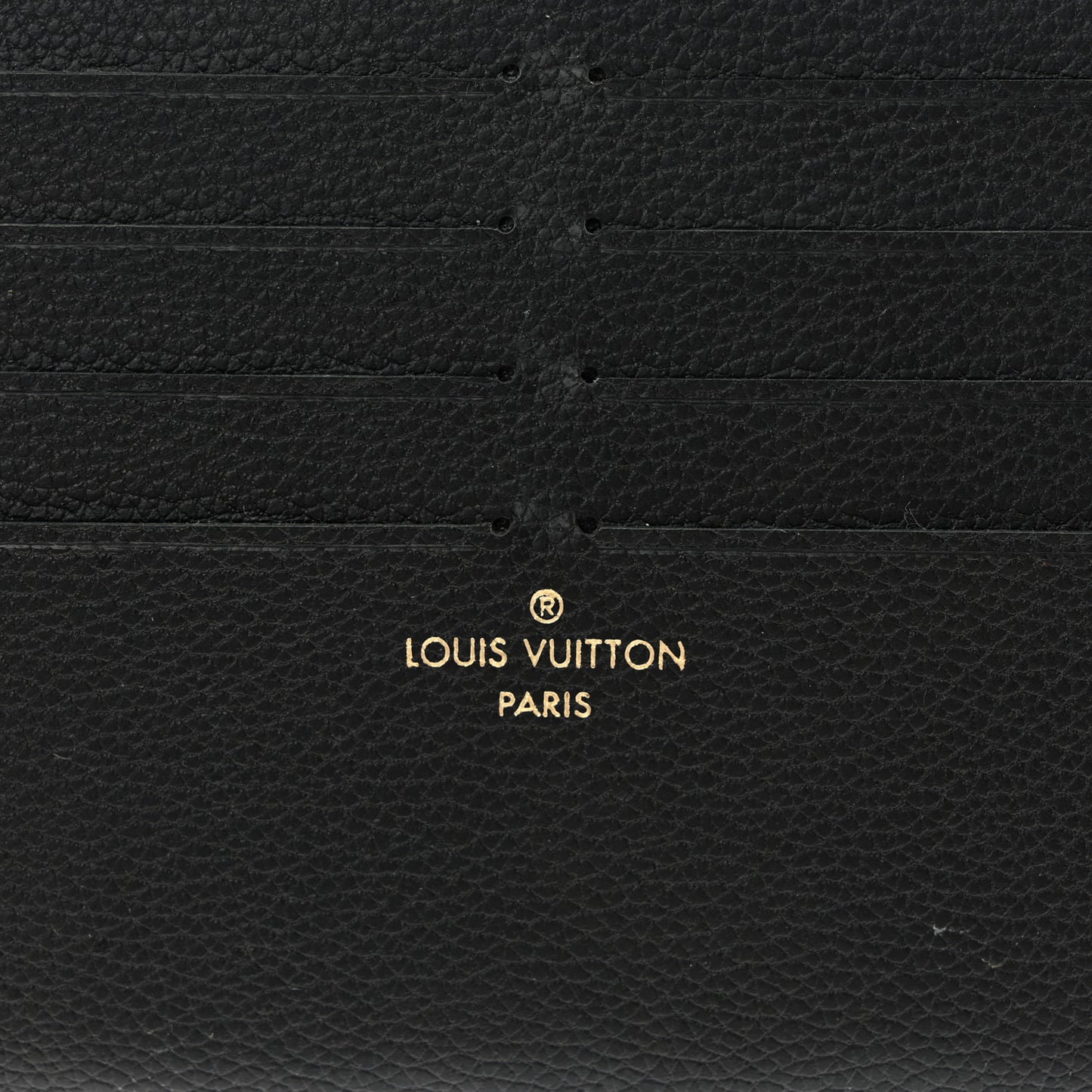 Calfskin Felicie Chain Wallet Card Holder Insert Black