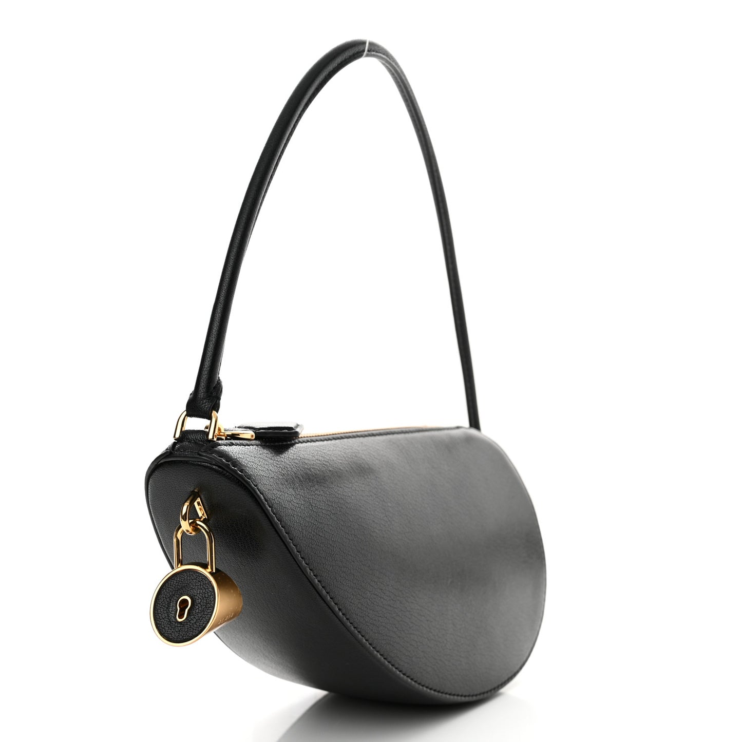 Goatskin Le Demi Coeur Bag Black