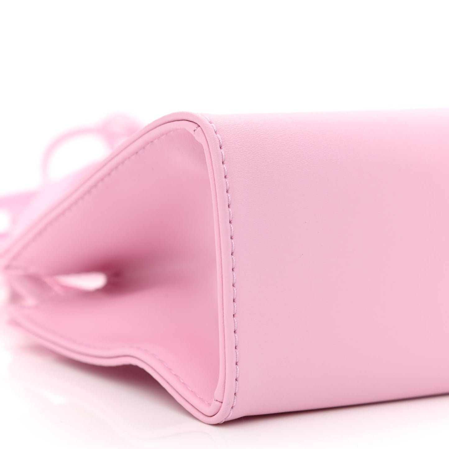 Vegan Leather Small Shopping Bag Bubblegum