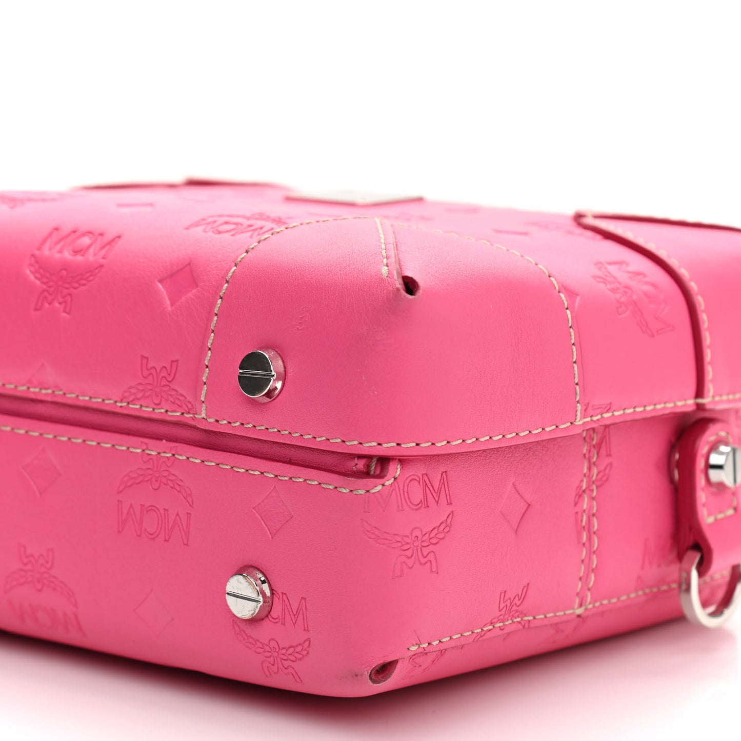 Calfskin Ottomar Monogram Small Berlin Crossbody Sugar Pink