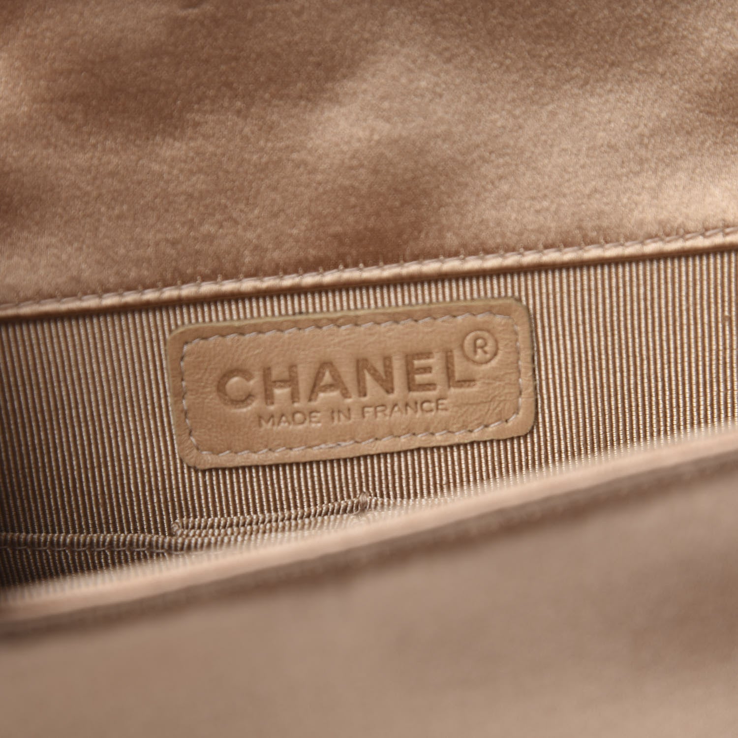 Chanel Satin Swarovski Crystal Flap Beige 5 of 9