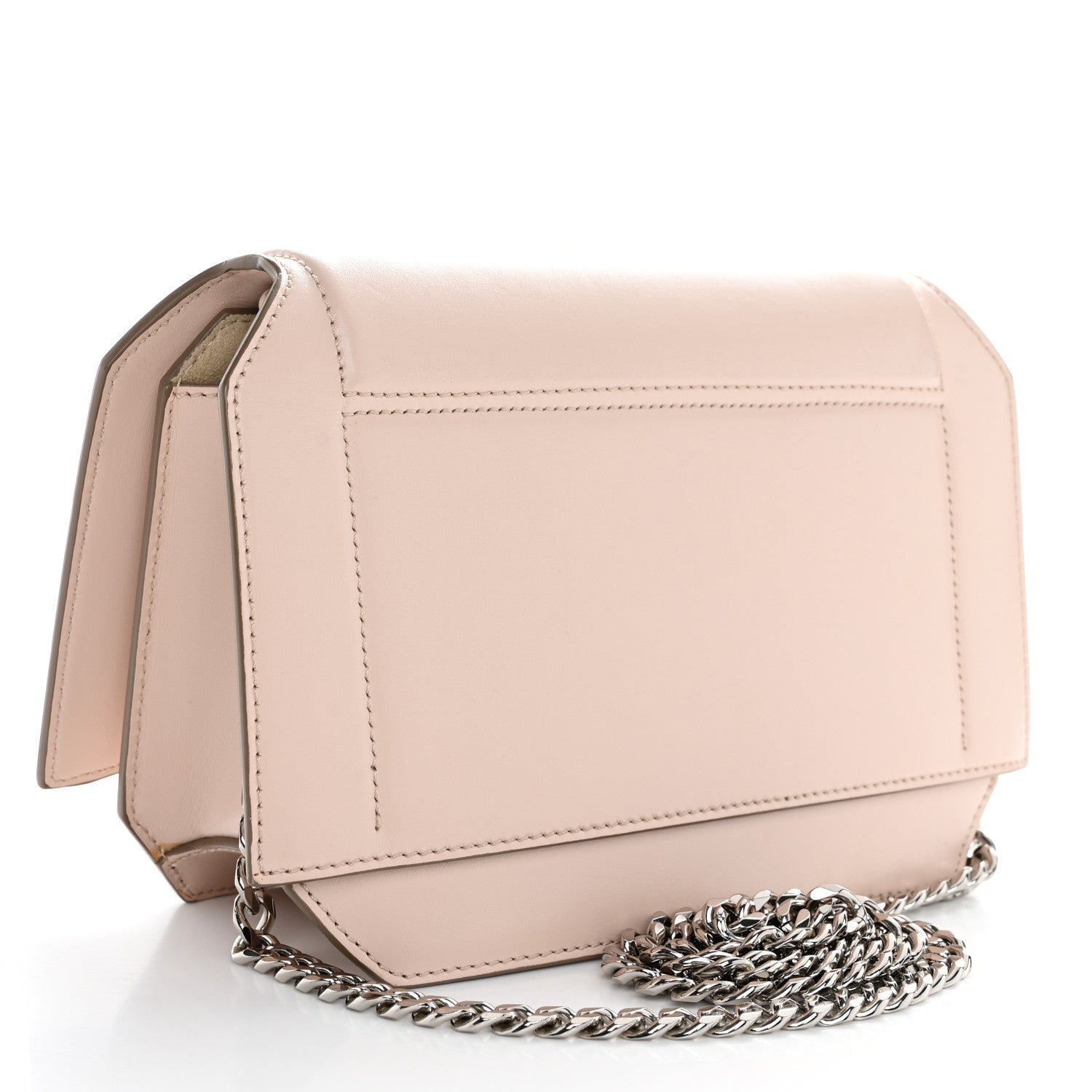 Givenchy Calfskin Bow Cut Chain Wallet Light Pink 3 of 10