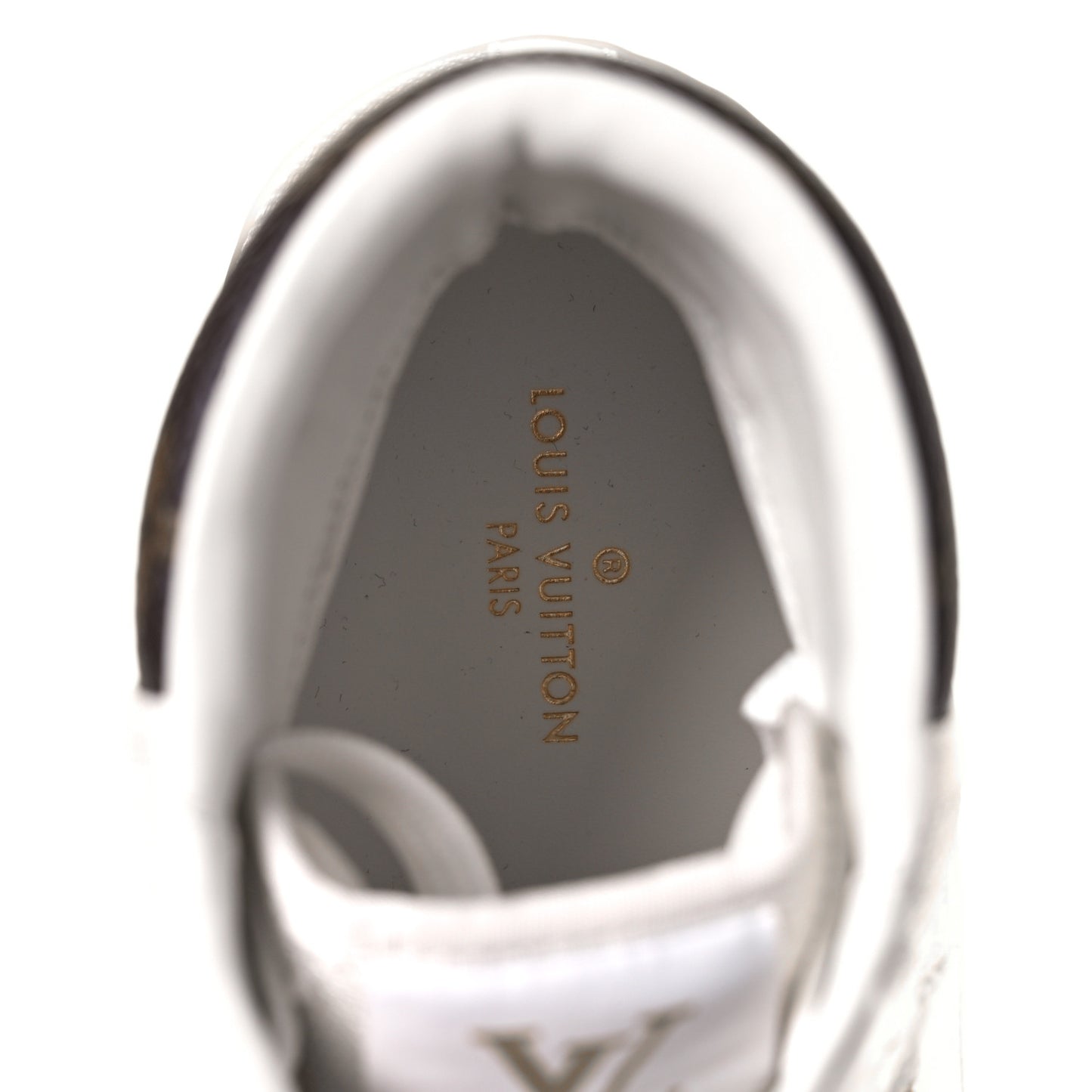 Monogram Calfskin Rivoli High Top Sneakers 9.5 White