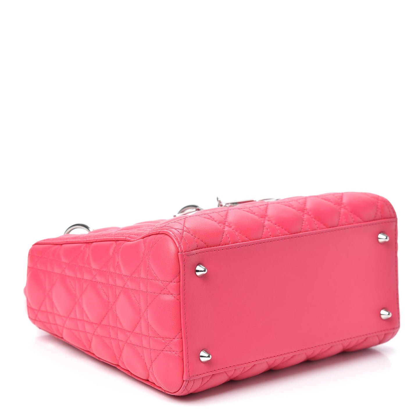 Lambskin Cannage Medium Lady Dior Pink