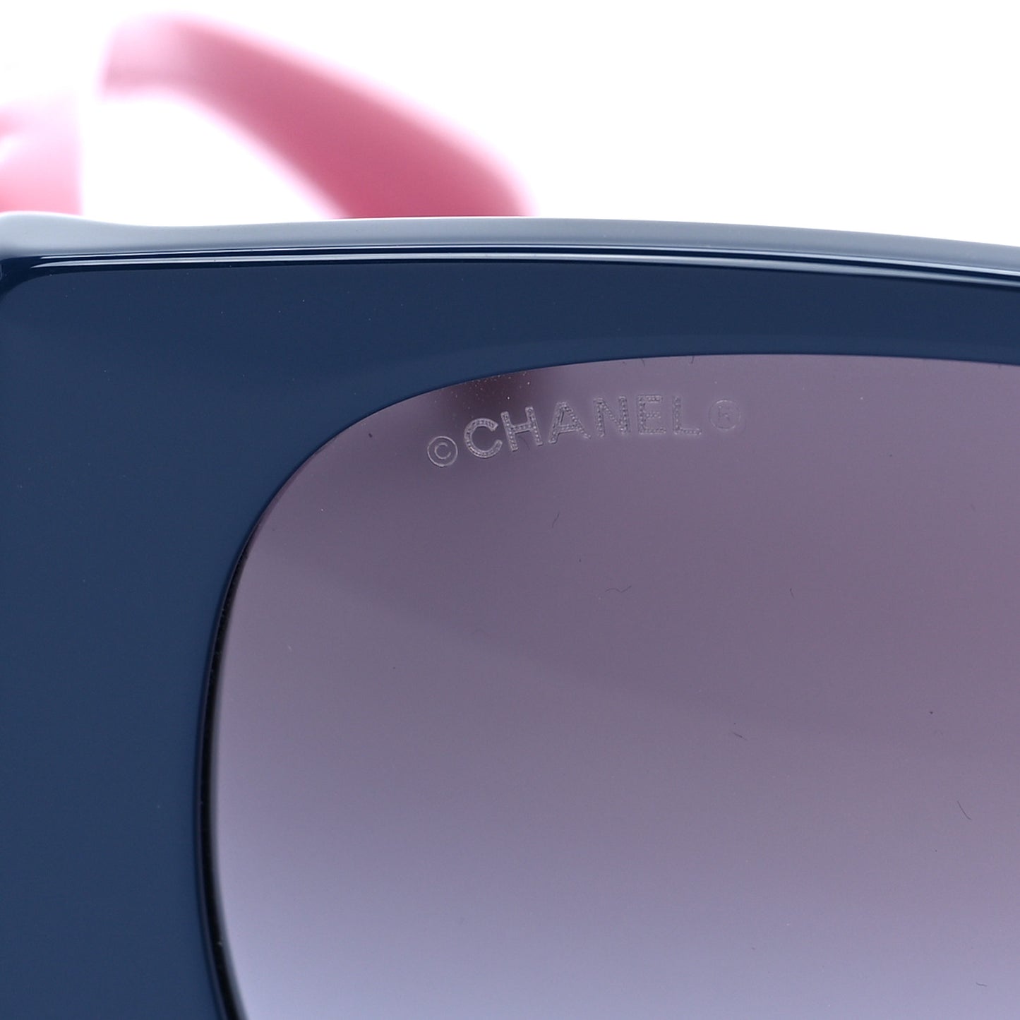 Acetate Quilted CC Pilot Sunglasses 71465A Blue Pink