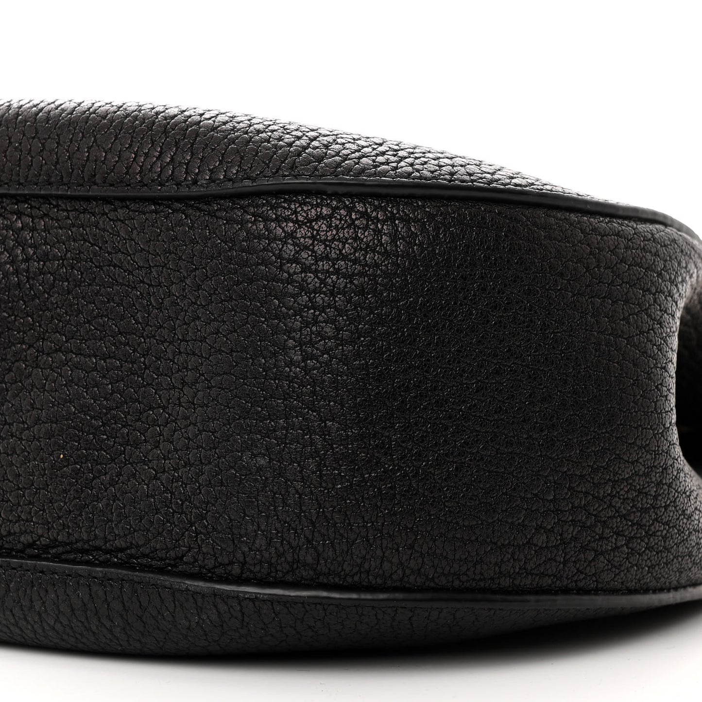 Grained Lambskin Drew Shoulder Bag Black