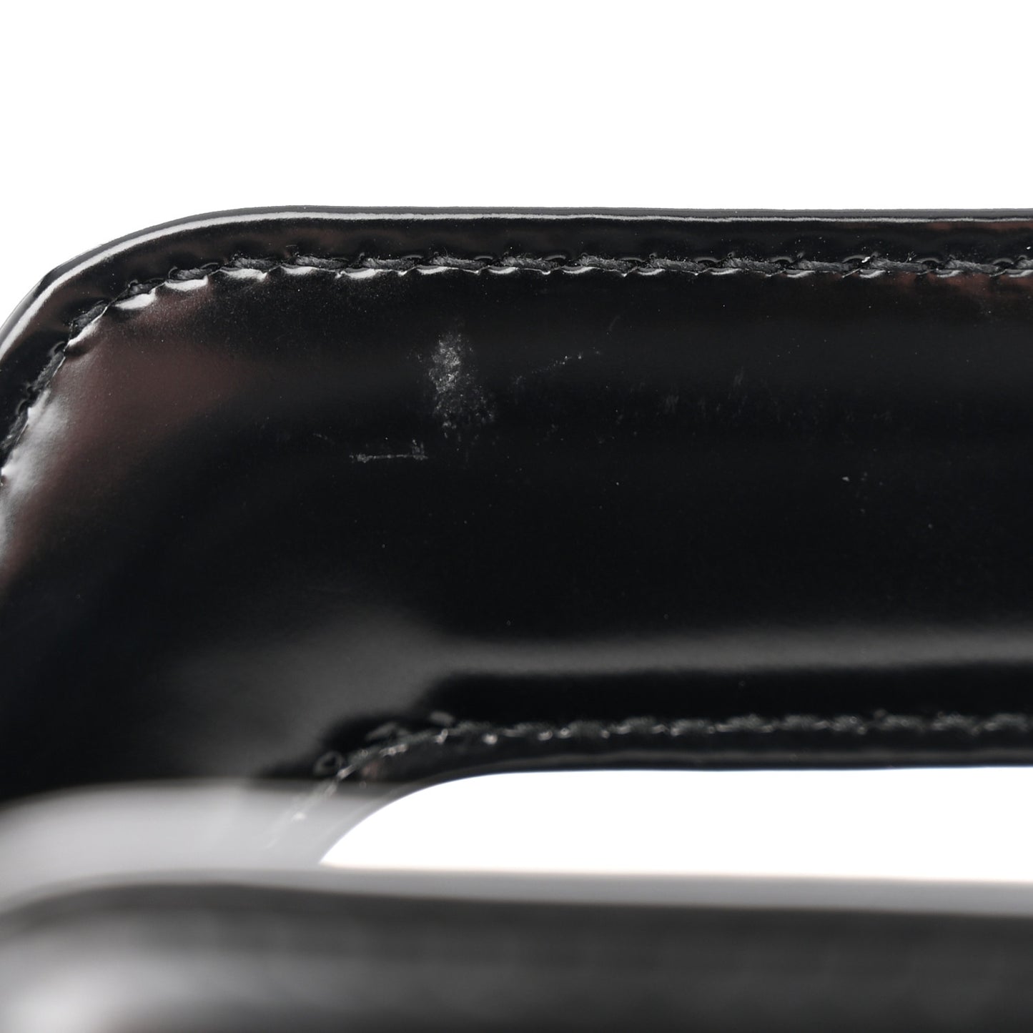Brushed Off Calfskin Wanda East West Top Handle Bag Black