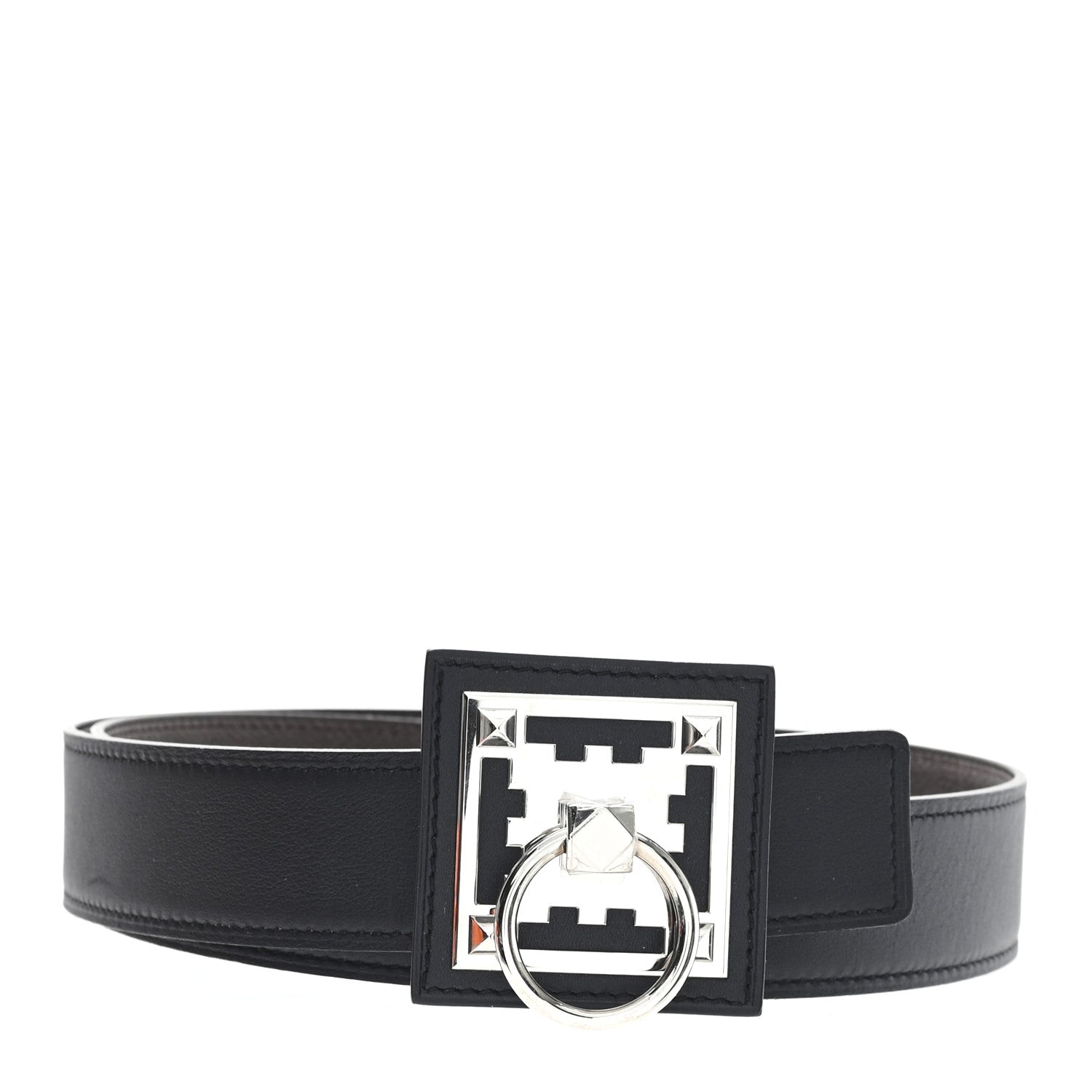 Hermes Epsom Swift 32mm Collier De Chien Belt 75 Black  display picture 1