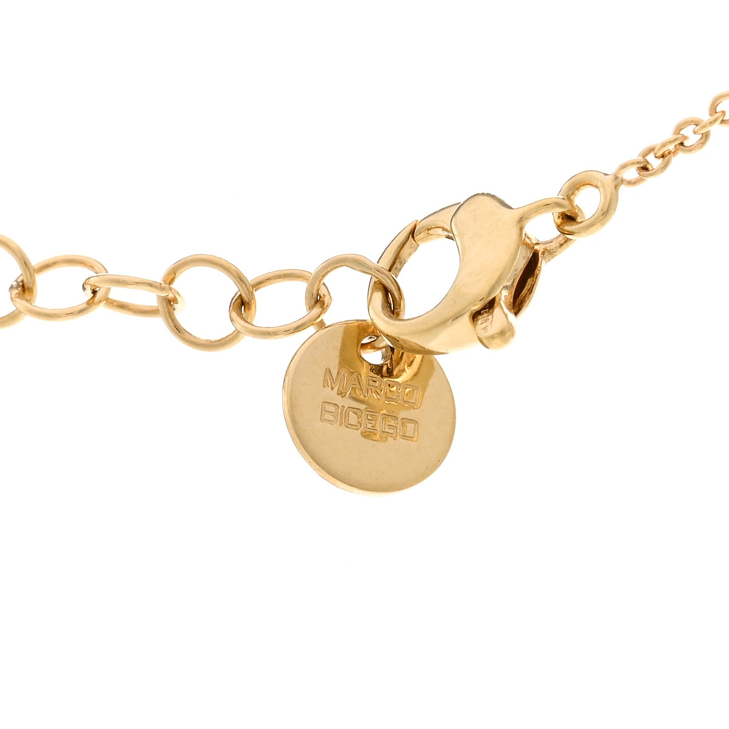 Marco Bicego 18K Yellow Gold Diamond Jaipur Pendant Necklace 4 of 4