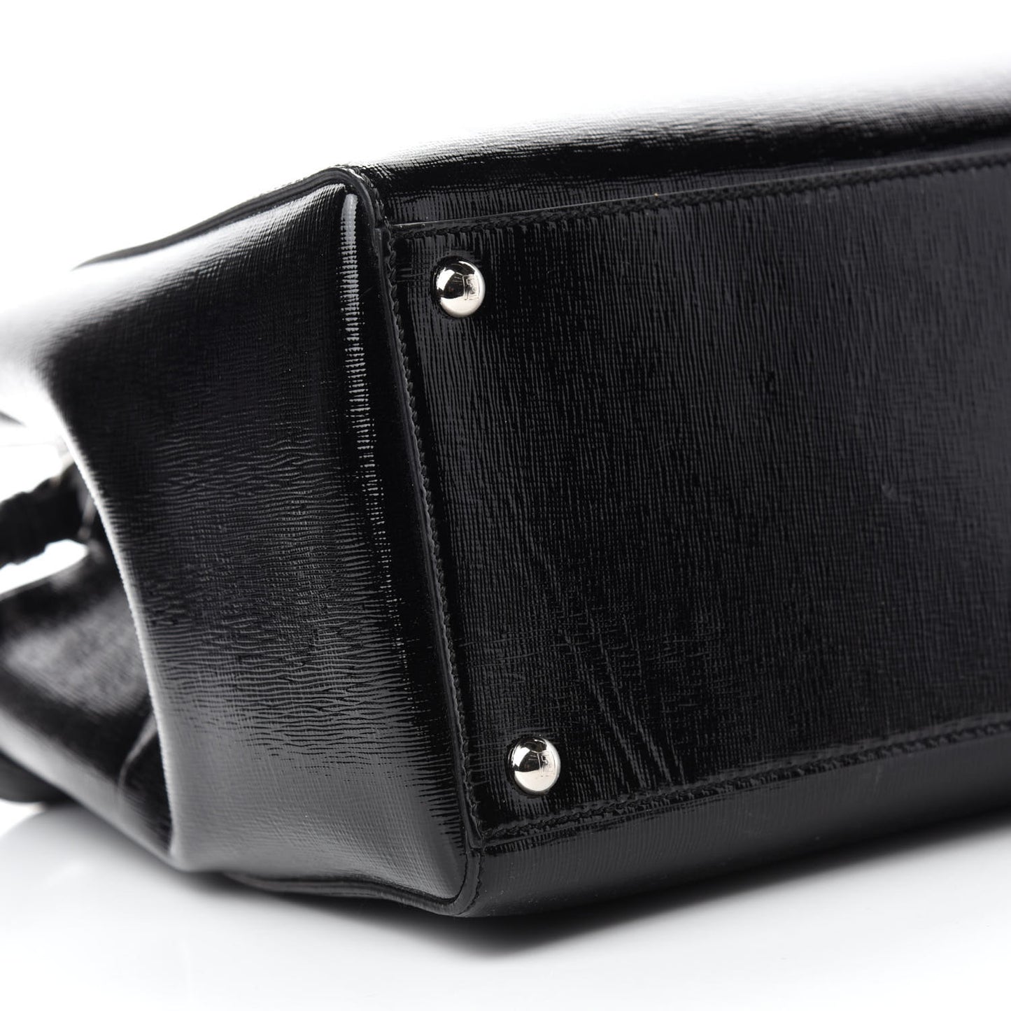 Patent Vitello Elite Regular 2Jours Tote Black