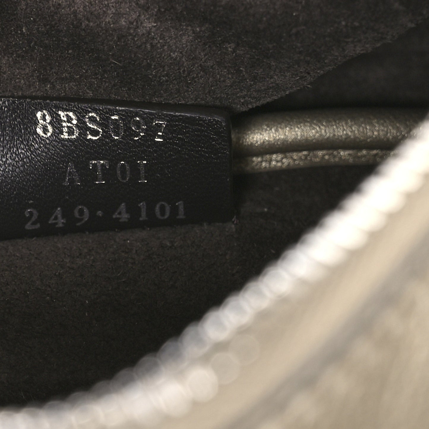 Vitello Laminato Mini Simply Fendi Shoulder Bag Platino