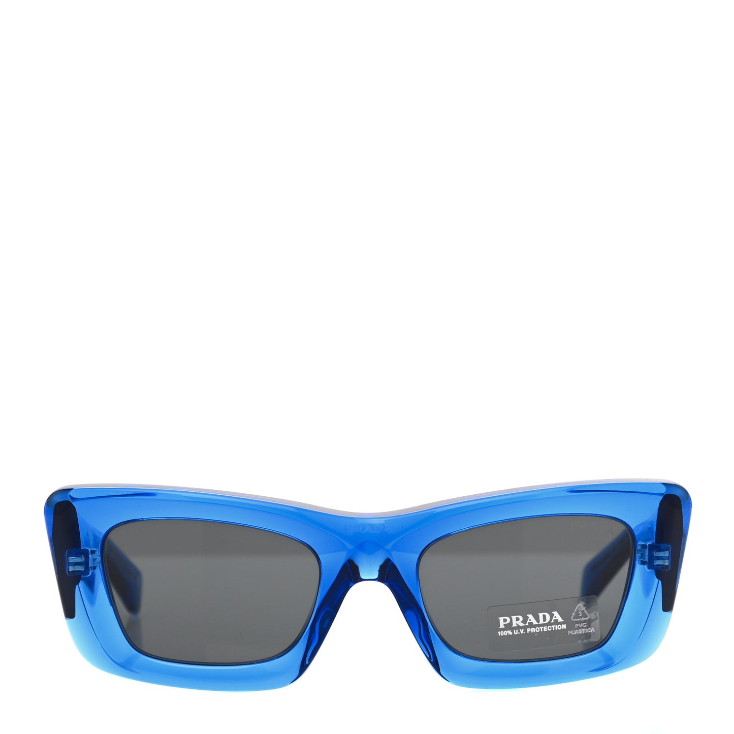 Acetate Symbole Sunglasses SPR 13Z Crystal Electric Blue