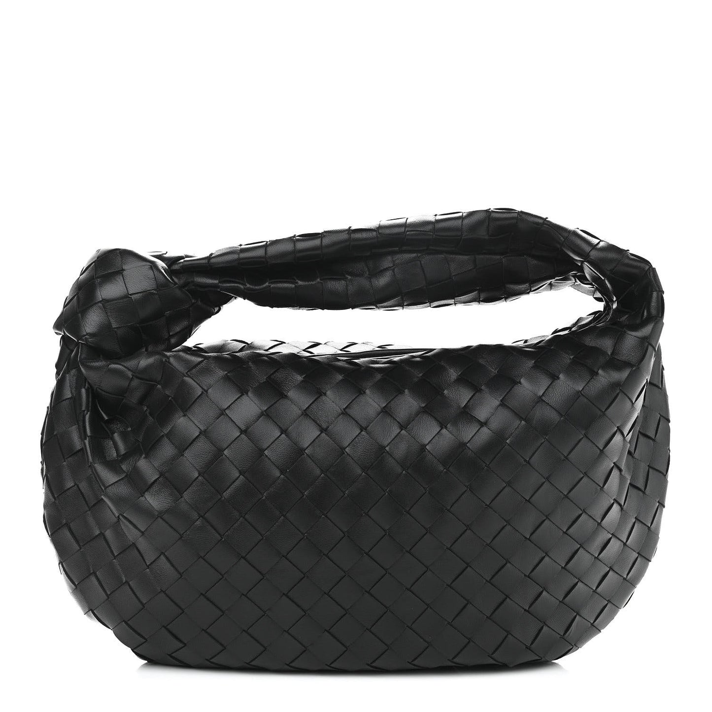 Nappa Intrecciato Teen Jodie Hobo Black