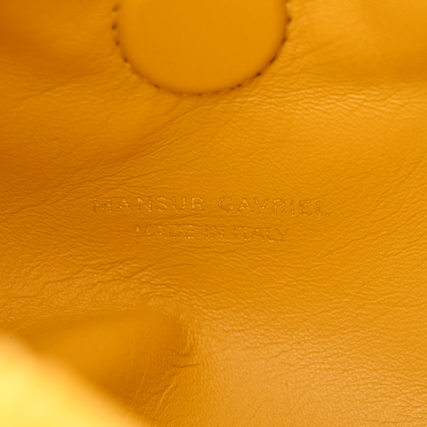 Lambskin Mini Scrunchie Bag Sun