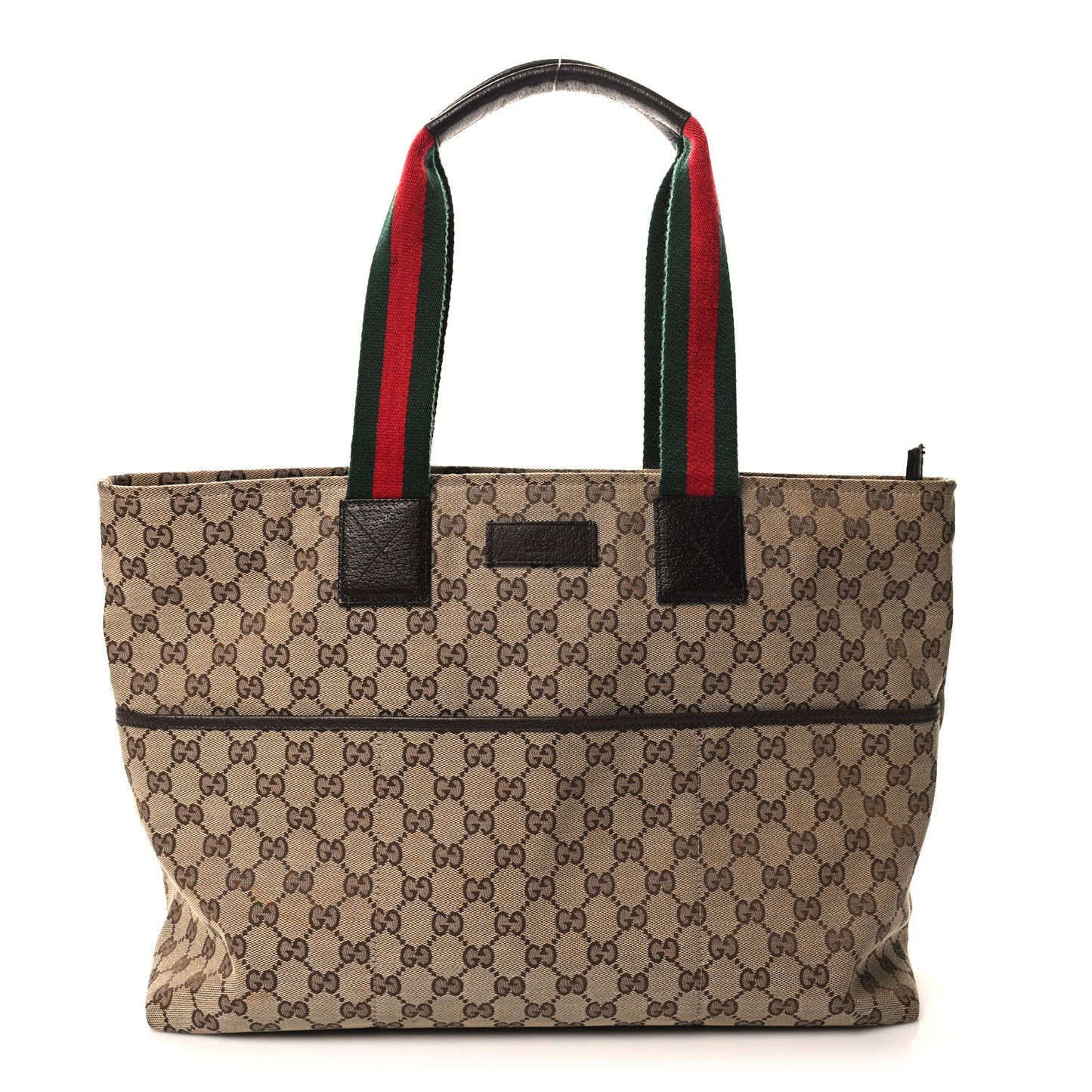 Monogram Web Large Diaper Tote Brown