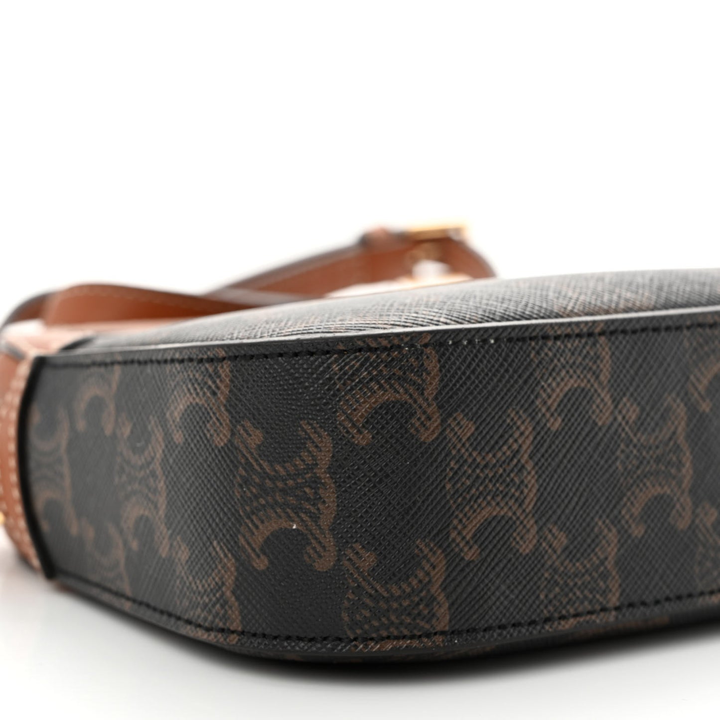 Triomphe Canvas Small Camera Bag Tan