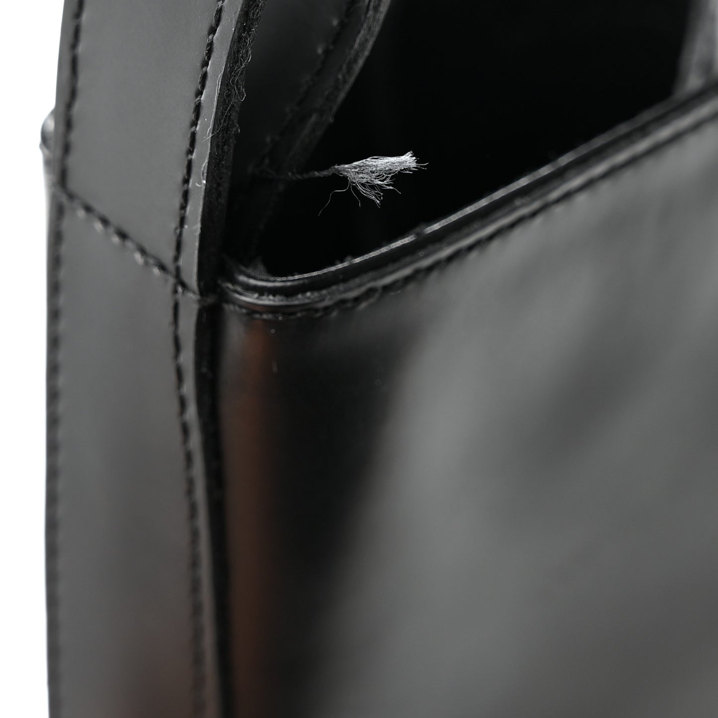 Glossed Calfskin Funk Ankle Boots 39.5 Black
