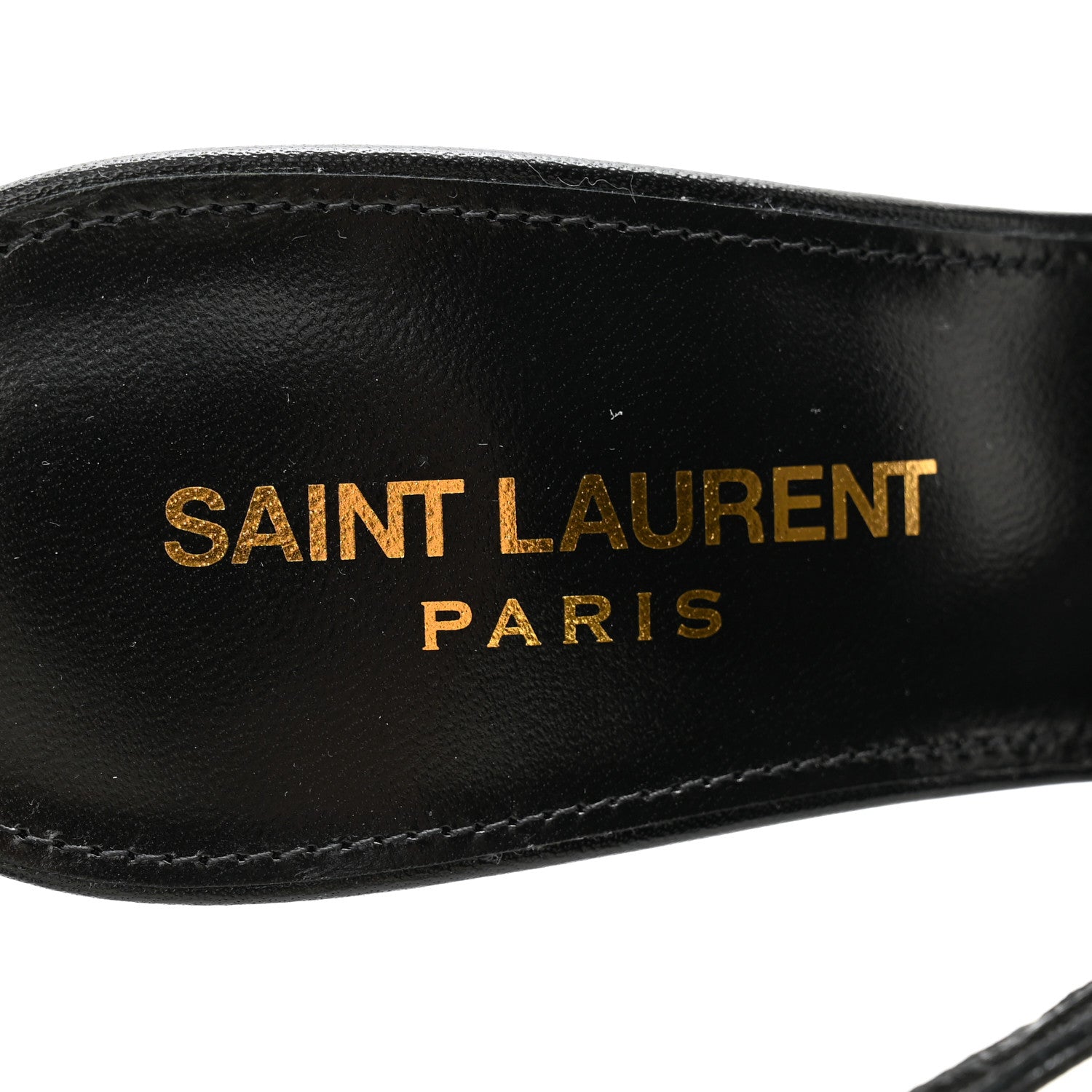 Saint Laurent Tulle Mesh Lambskin Oxails 110 Ankle Tie Pumps 37 Black 7 of 8