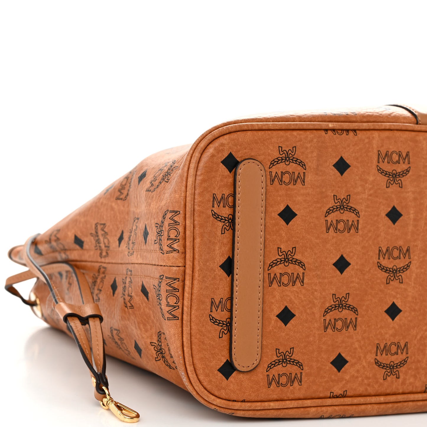 Visetos Medium Liz Reversible Shopper Tote Cognac