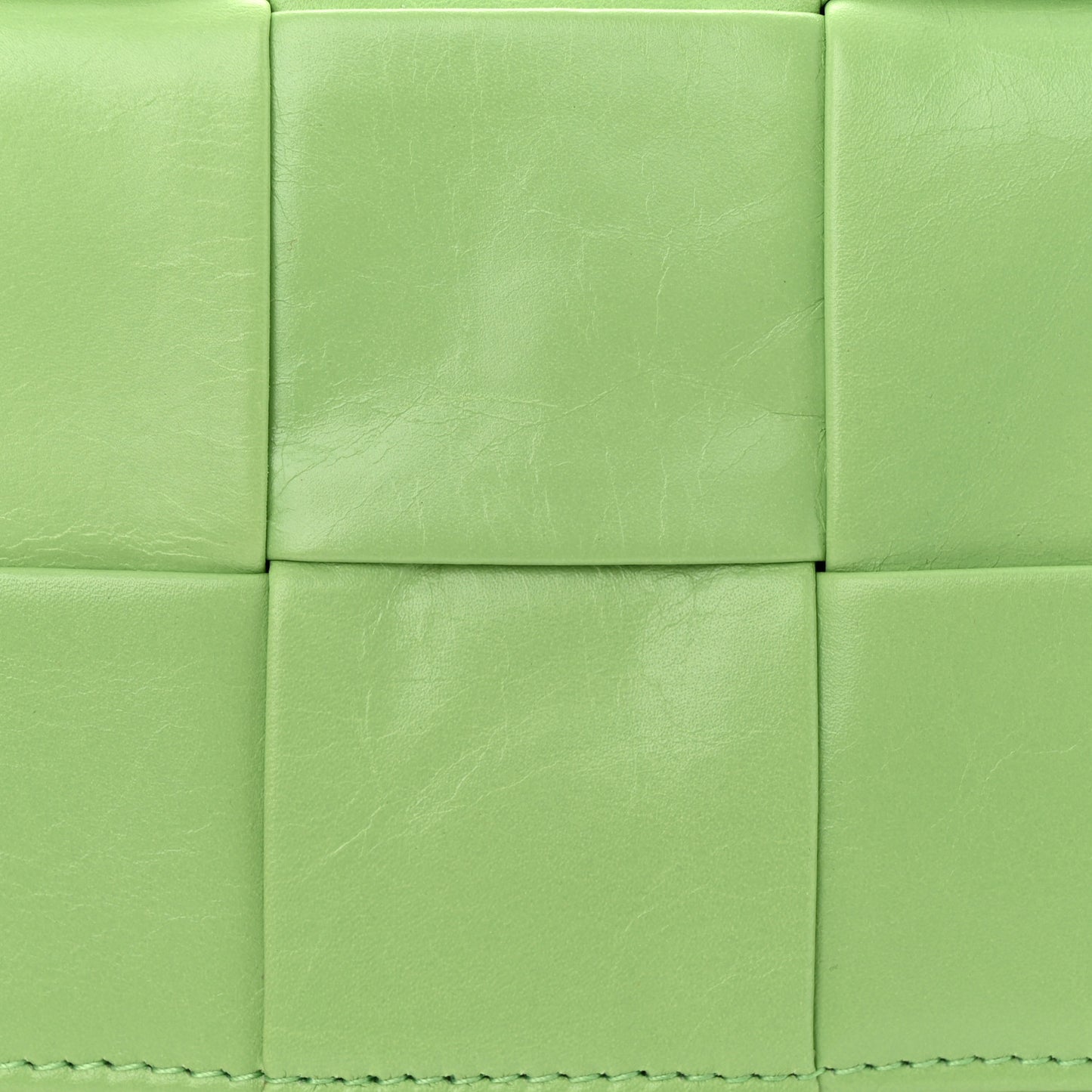 Paper Calfskin Maxi Intreccio Extra Mini Cassette Crossbody Bag Pistachio