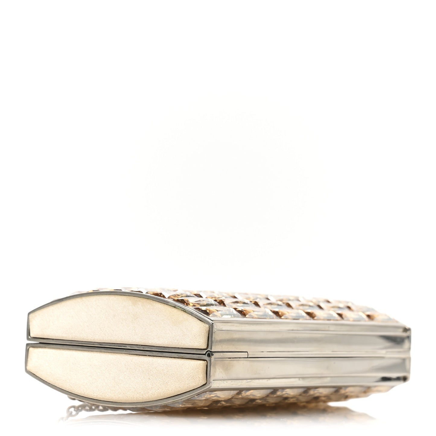 Swarovski Crystal Goddess Clutch Champagne