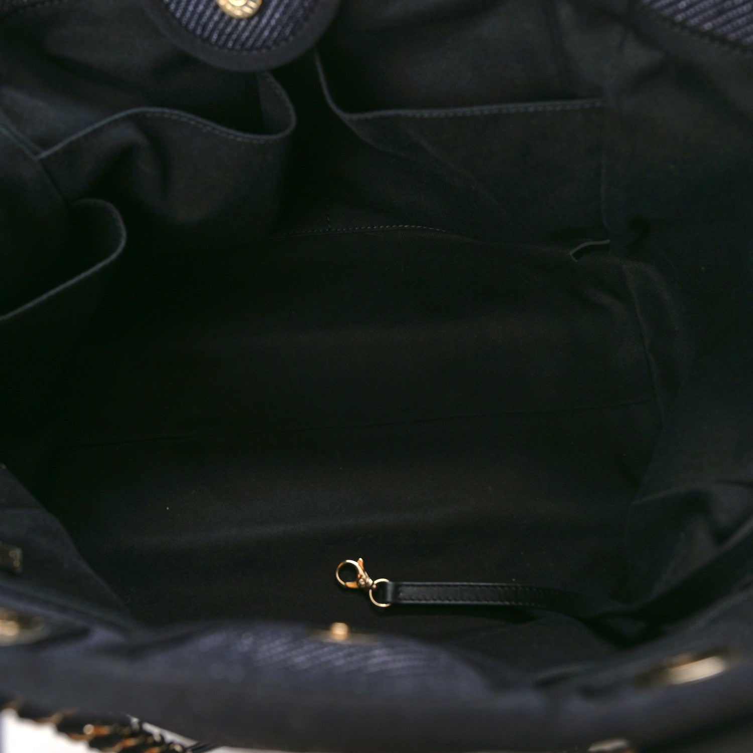 Chanel Mixed Fibers Calfskin Medium Deauville Tote Black 5 of 9