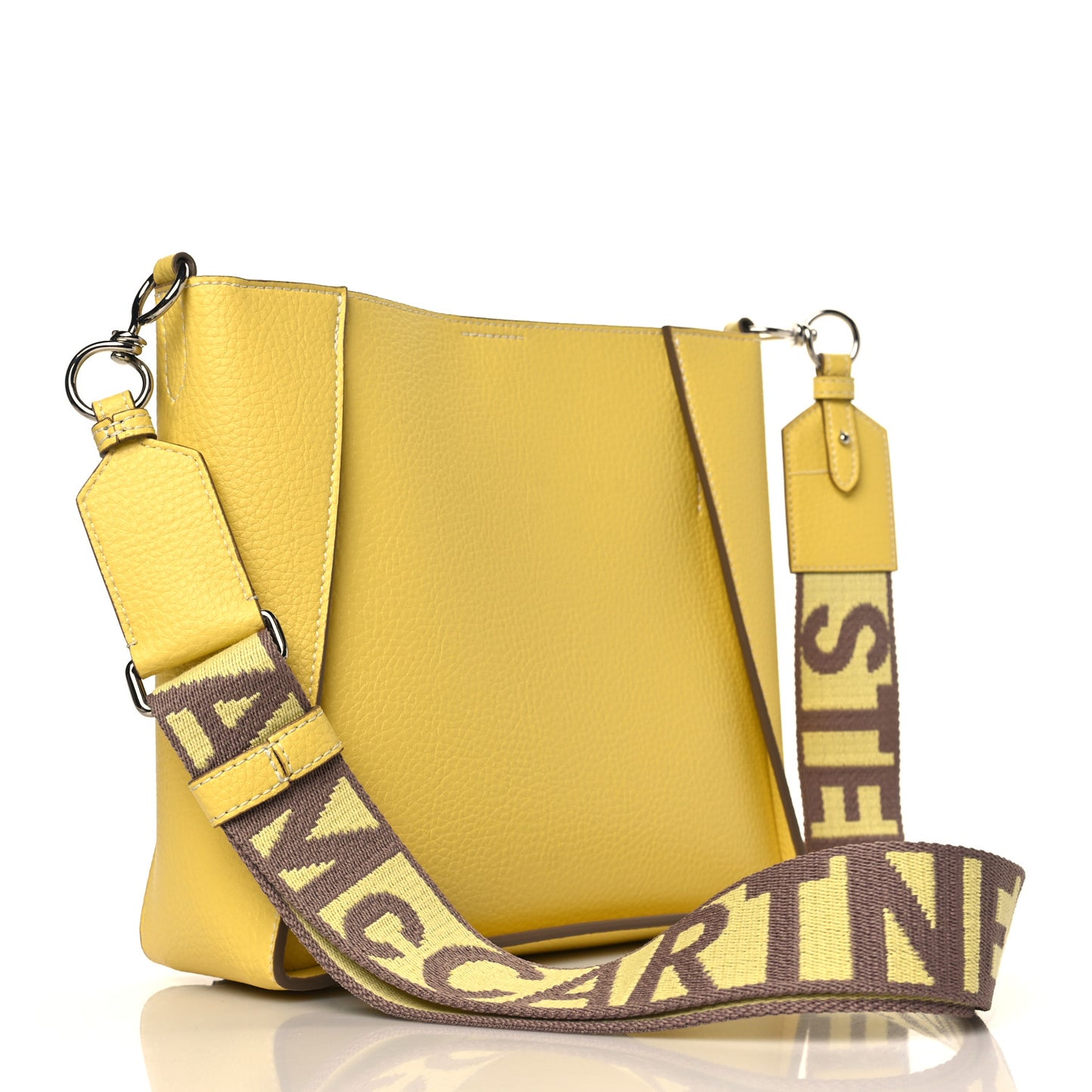 Eco Alter Nappa Perforated Logo Mini Crossbody Banana